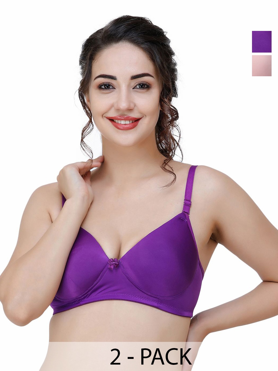 

College Girl Bra Full Coverage Lightly Padded, Purple