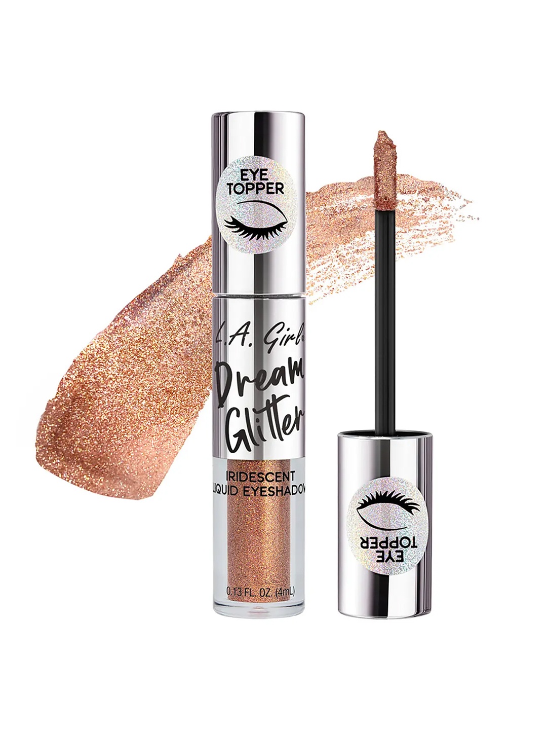 

L.A Girl Dream Glitter Iridescent Liquid Eyeshadow 4 ml - Rose Gold, Brown