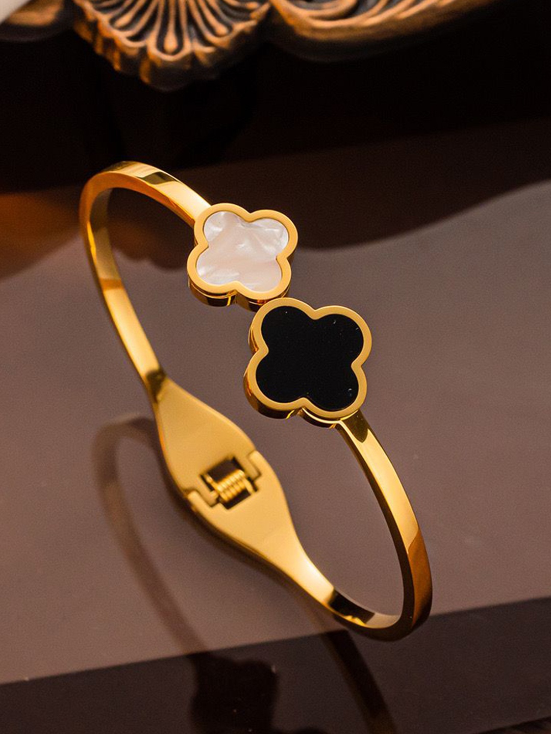 

MYKI Gold-Plated Stainless Steel Kada Bracelet