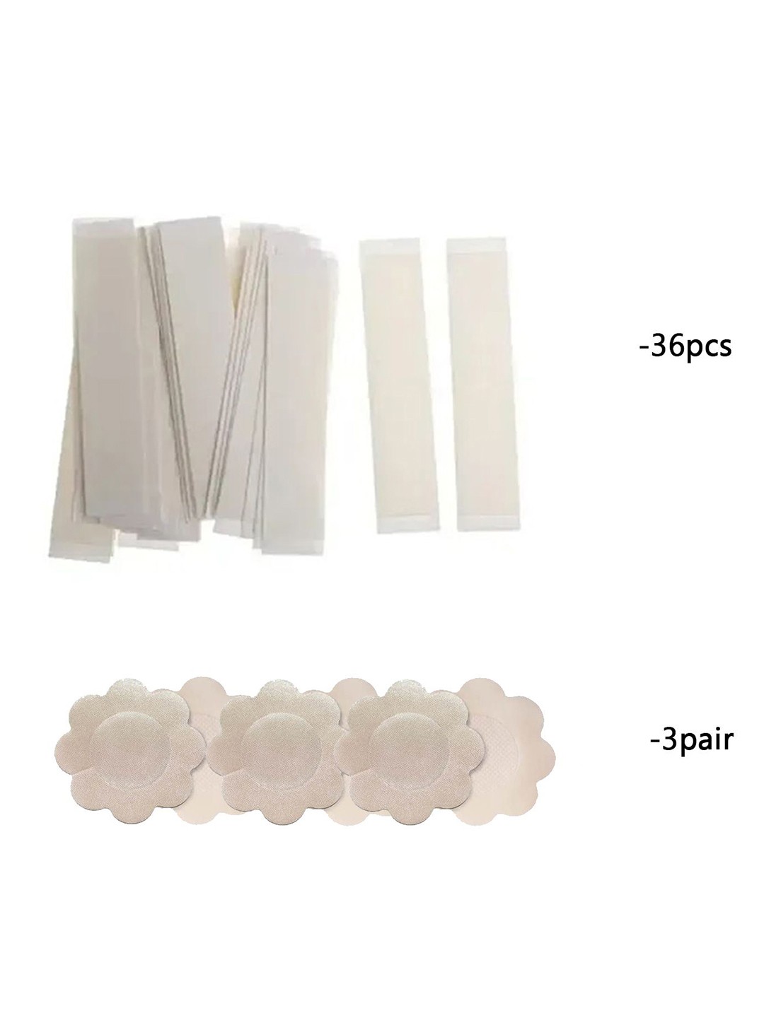 

COLOR STYLE Set of 2 Stick-On Lingerie accessories, White