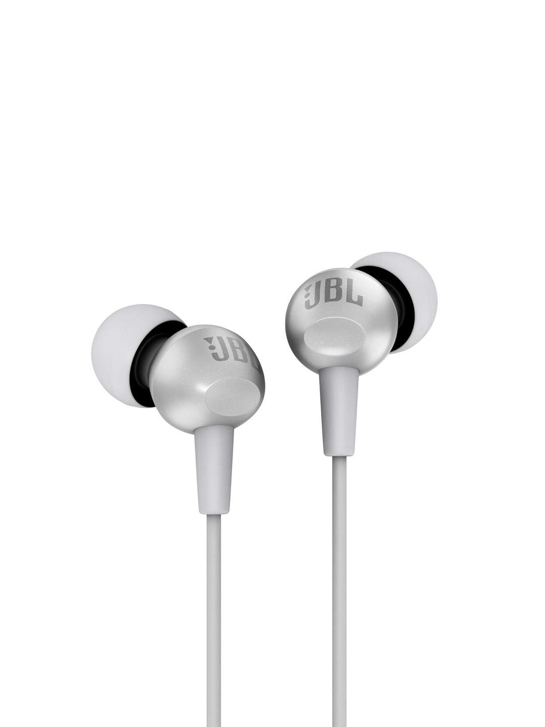 

JBL Grey C200SI In Ear Wired Earphones with Mic Multi-Function Remote Metallic Finish