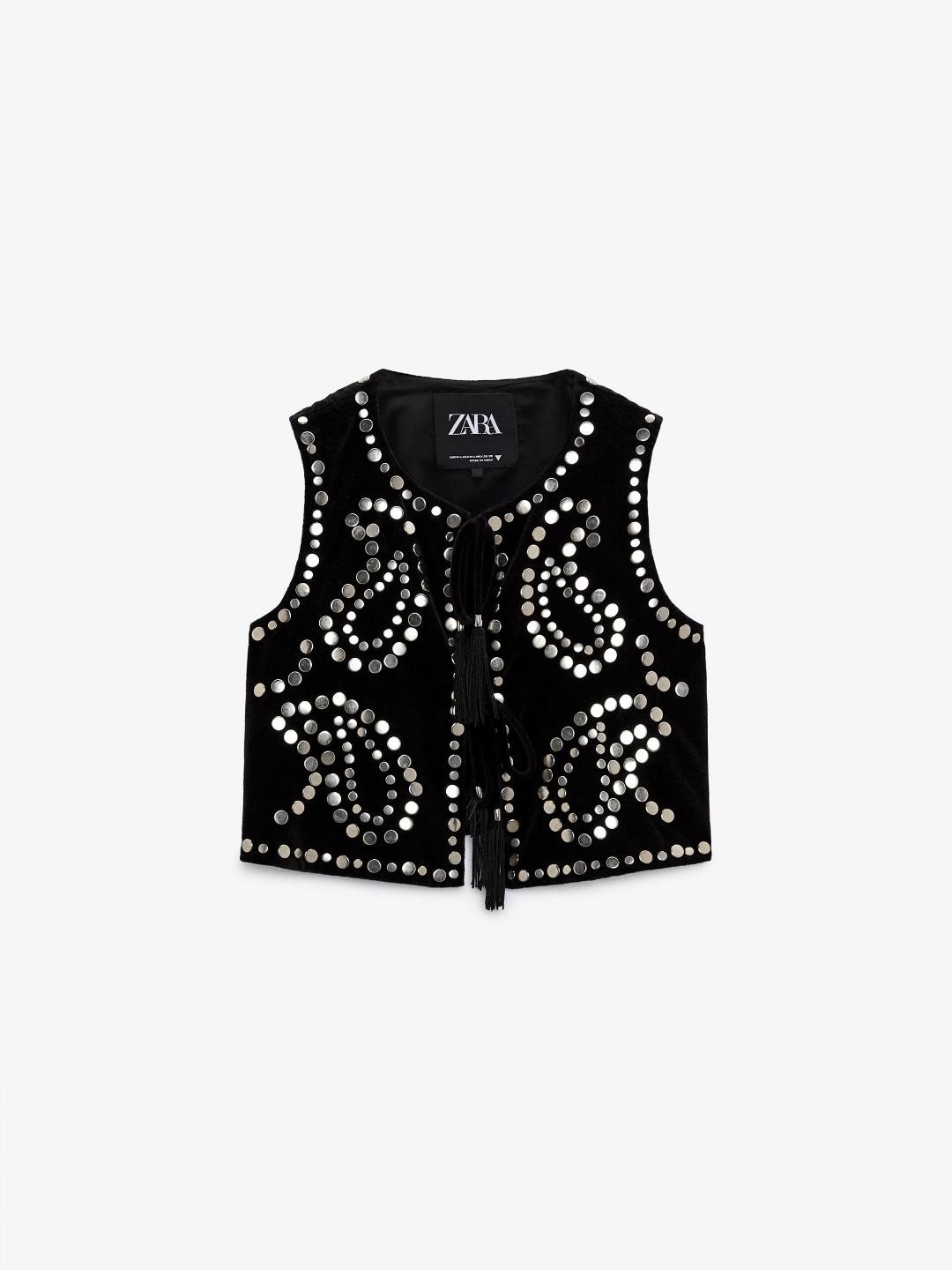

ZARA Women Black Waistcoat