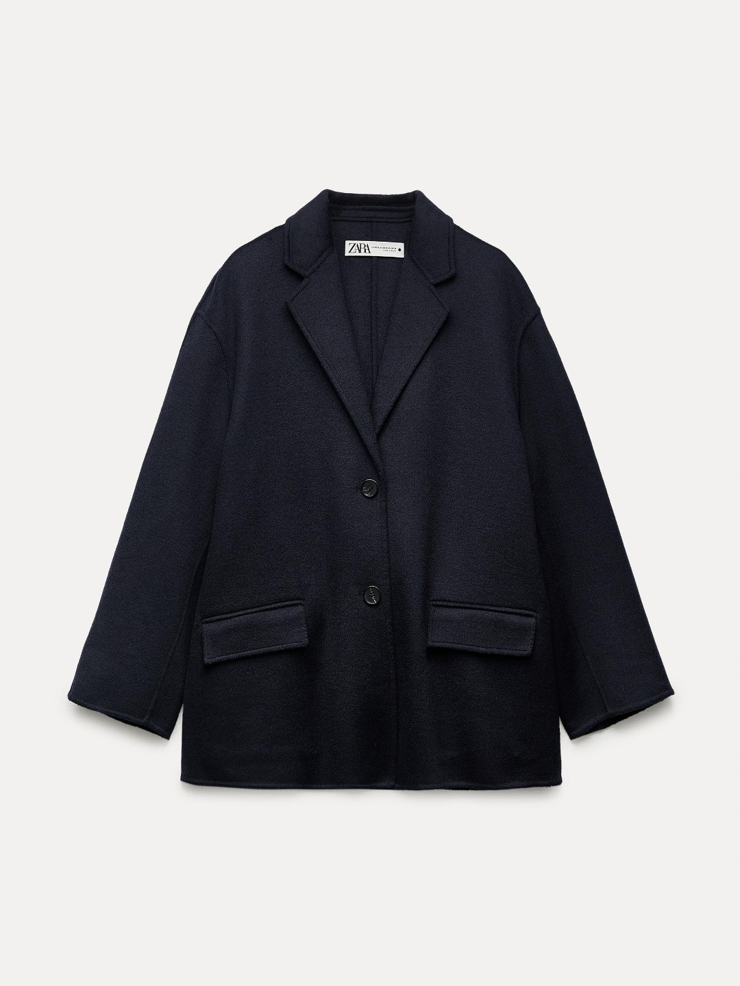 

ZARA Women Navy Blue Coats