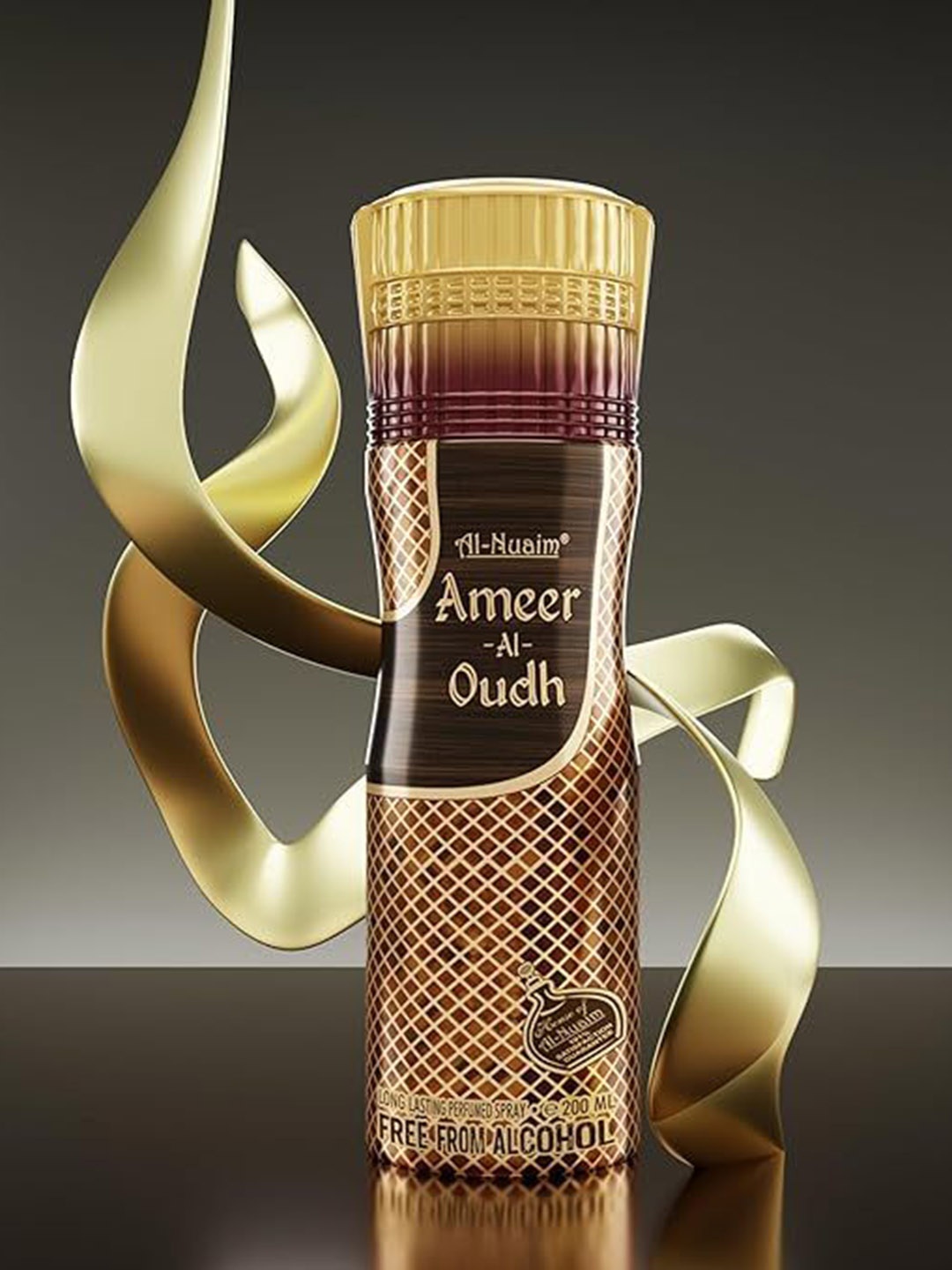 

Al-Nuaim Ameer Al Oudh Alcohol Free Long Lasting Deodorant - 200 ml, Brown