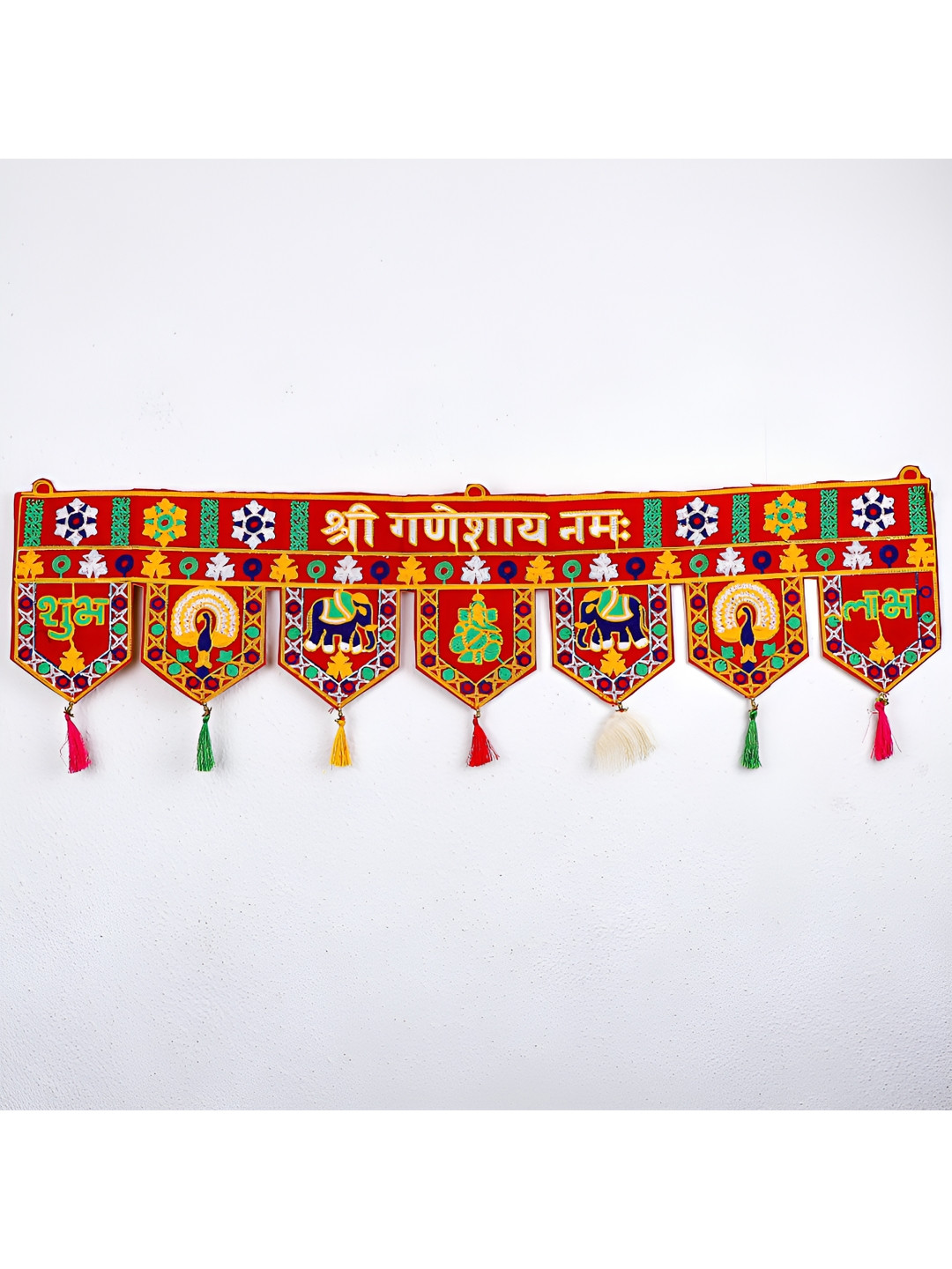 

Archies Yellow & Red Shree Ganesha Namah Entrance Toran Door Hanging