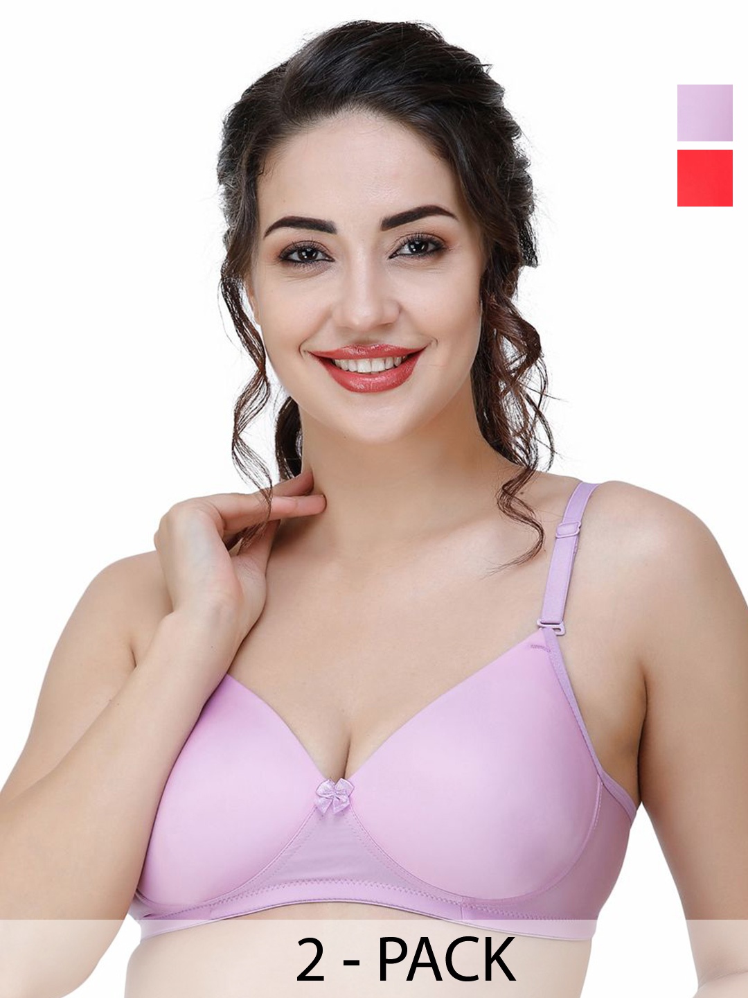 

College Girl -Women Full Coverage Lightly Padded All Day Comfort T-shirt Bra, Mauve