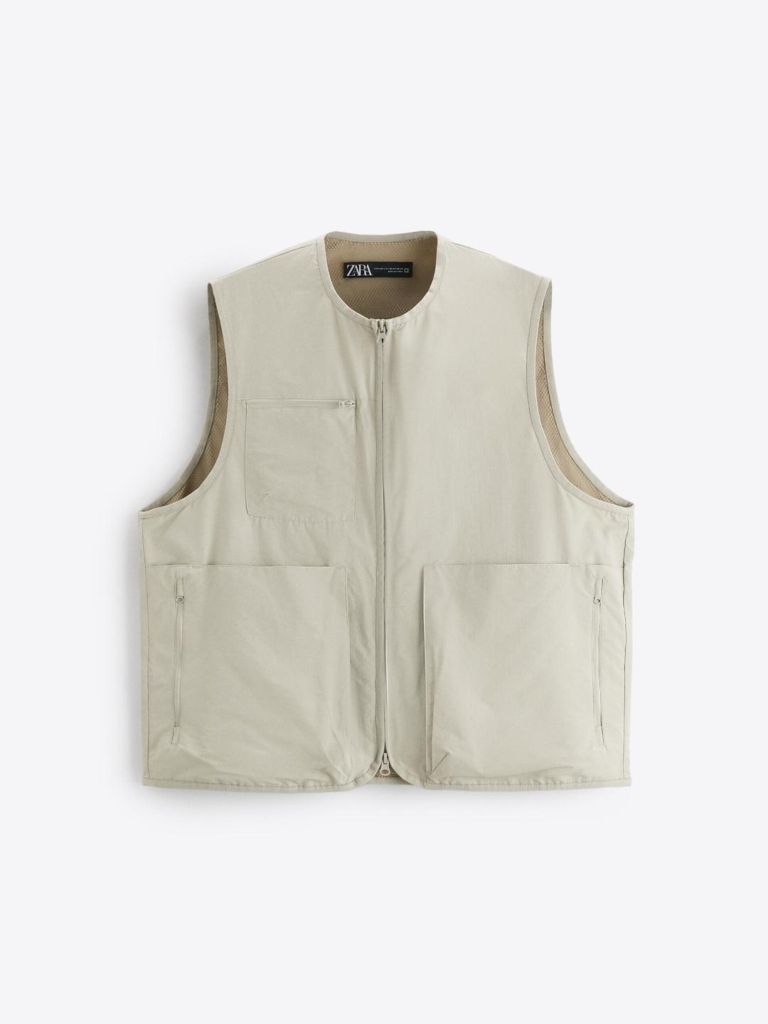 

ZARA Men Grey Waistcoat