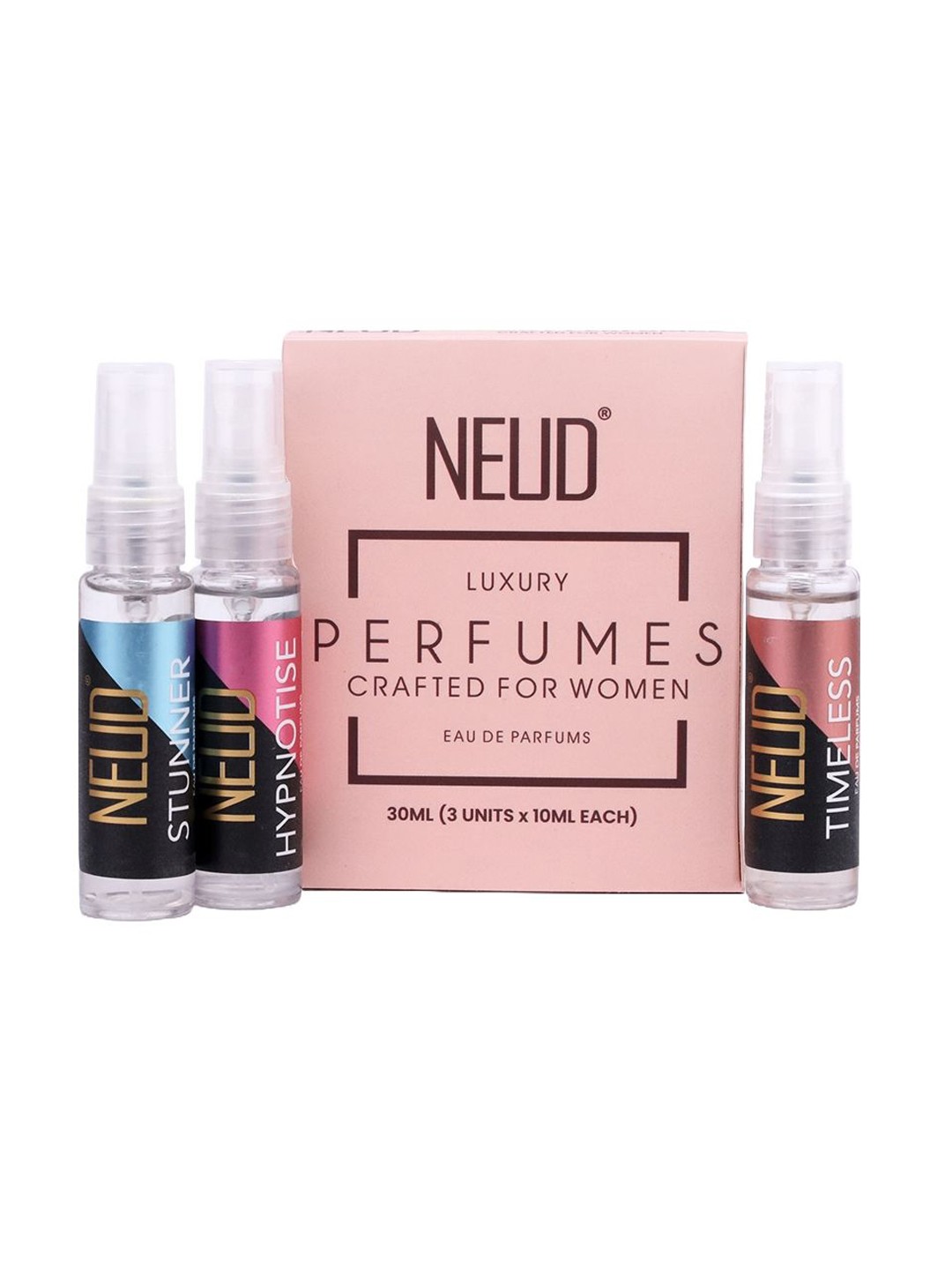 

NEUD Set Of 2 Long Lasting Eau De Parfume - 6Pcs -10 ml Each, Peach