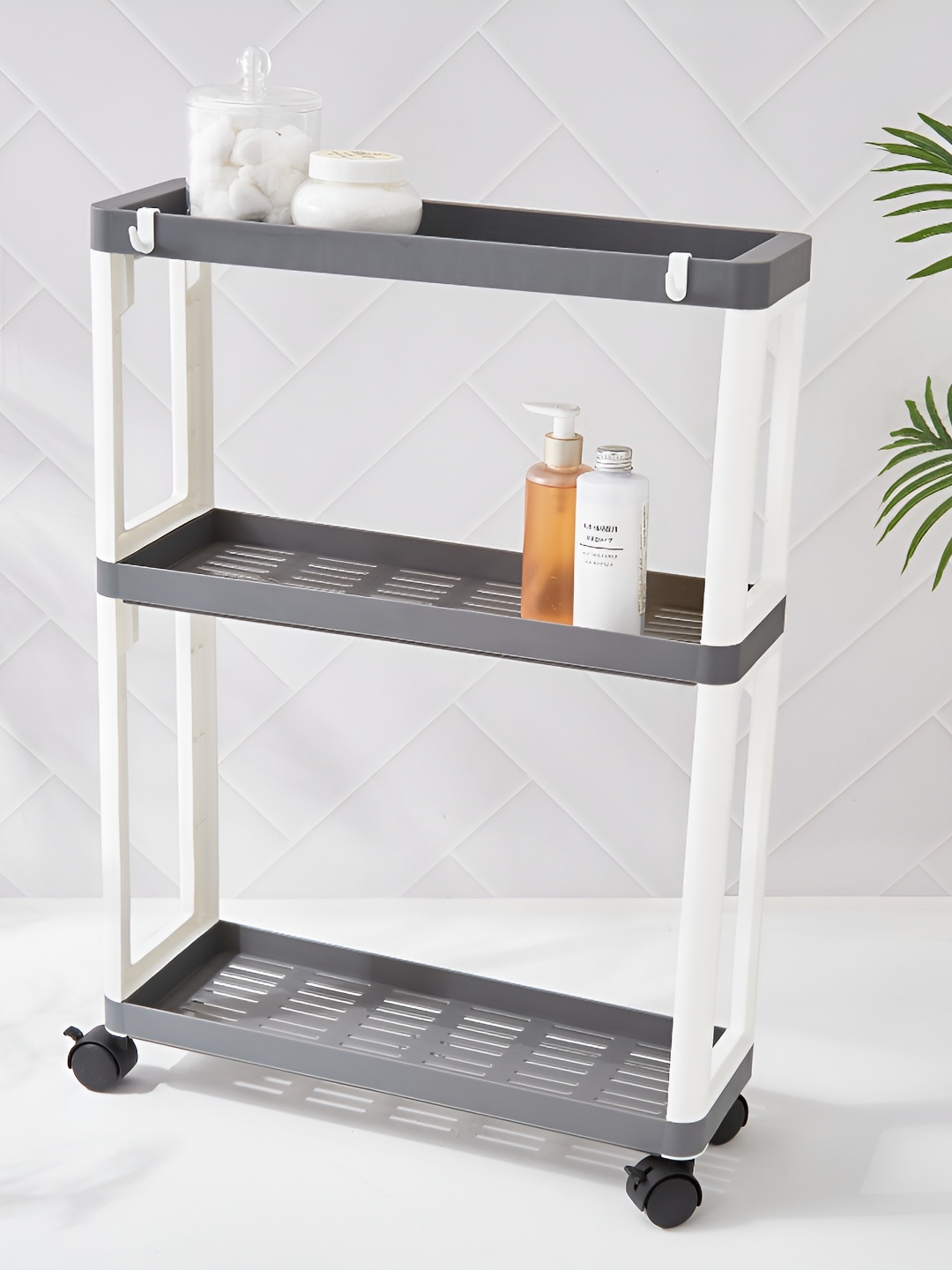 

Home Centre Omnia Roaster Grey & White 3 Tier Storage Shelf
