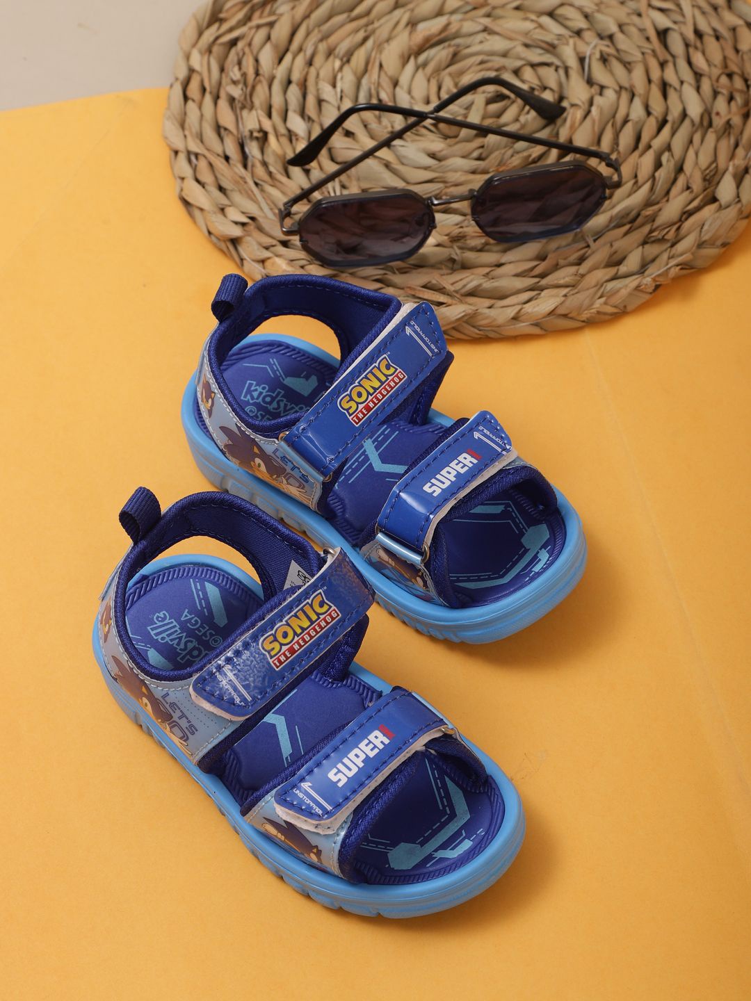 

Kids Ville Boys Sonic Printed Sports Sandals, Blue