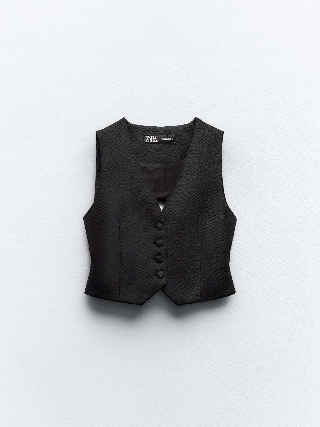 

ZARA Women Black Waistcoat