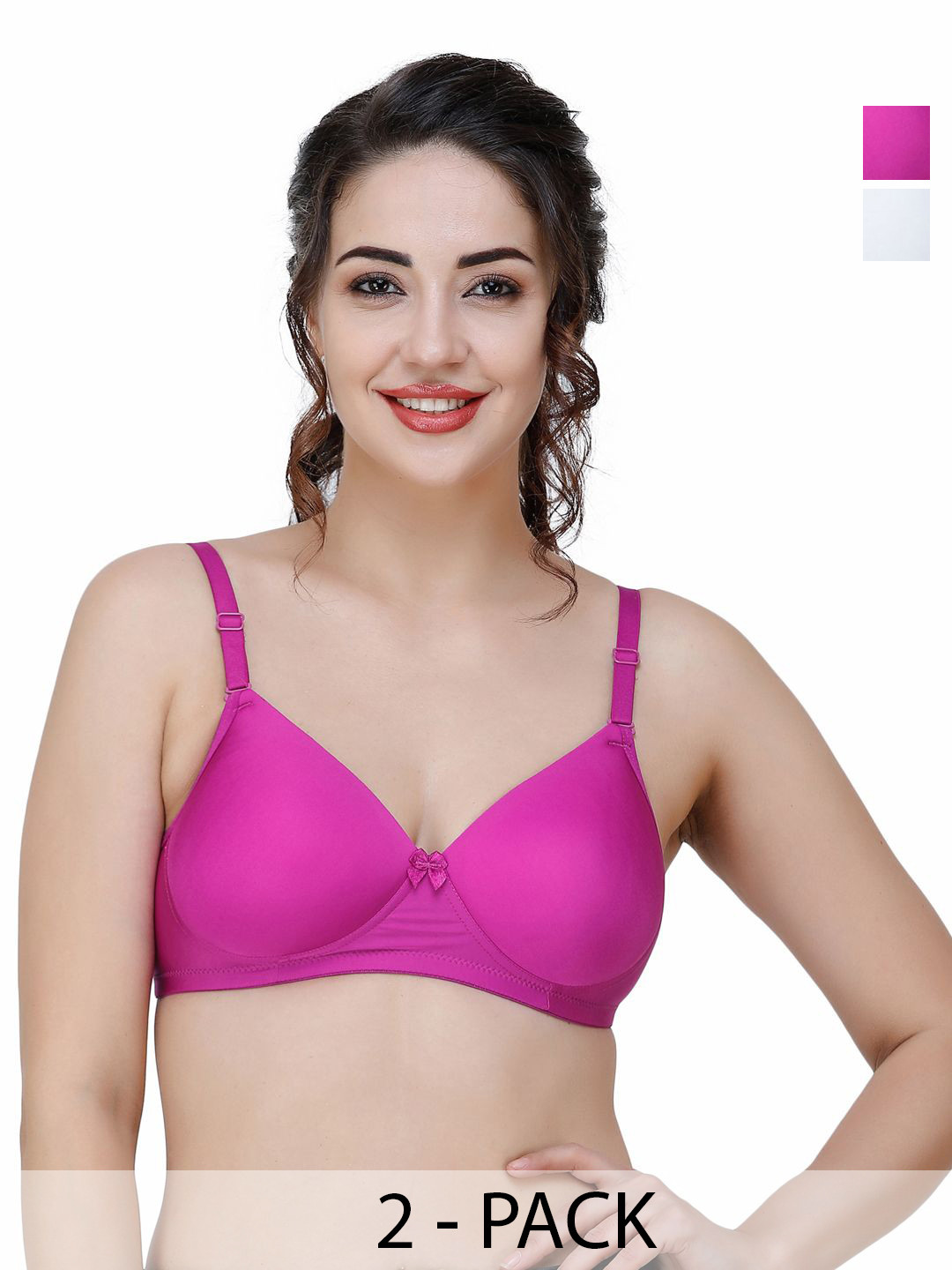 

College Girl Bra Full Coverage Lightly Padded, White