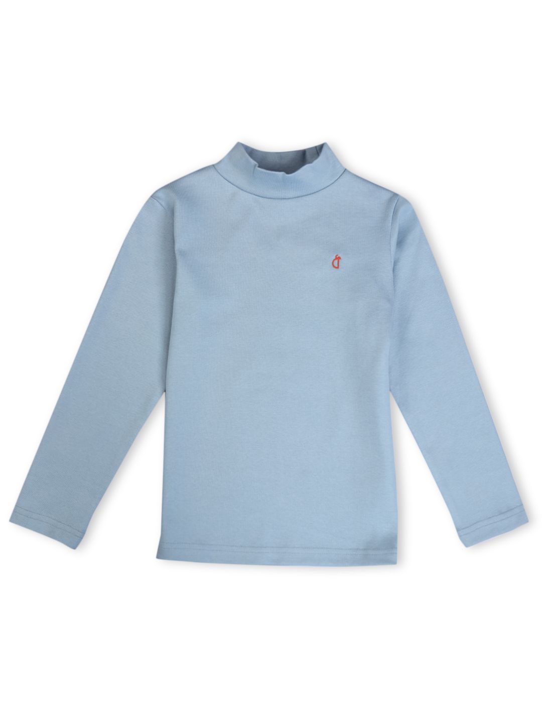 

Gini and Jony Girls Turtle Neck Cotton Pullover, Blue