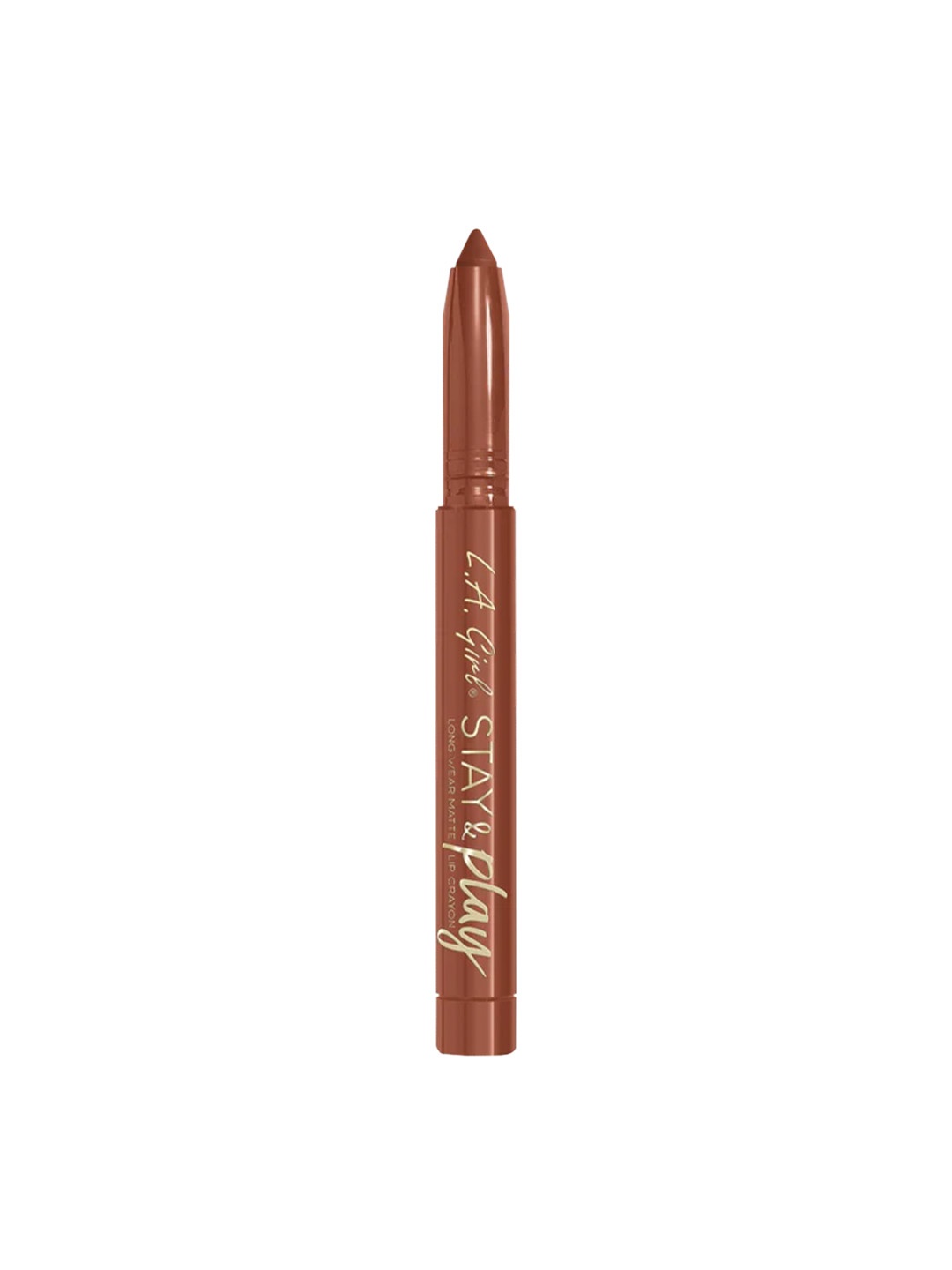 

L.A Girl Stay & Play Longwearing Weightless Matte Lip Crayon - Stay With Me, Brown