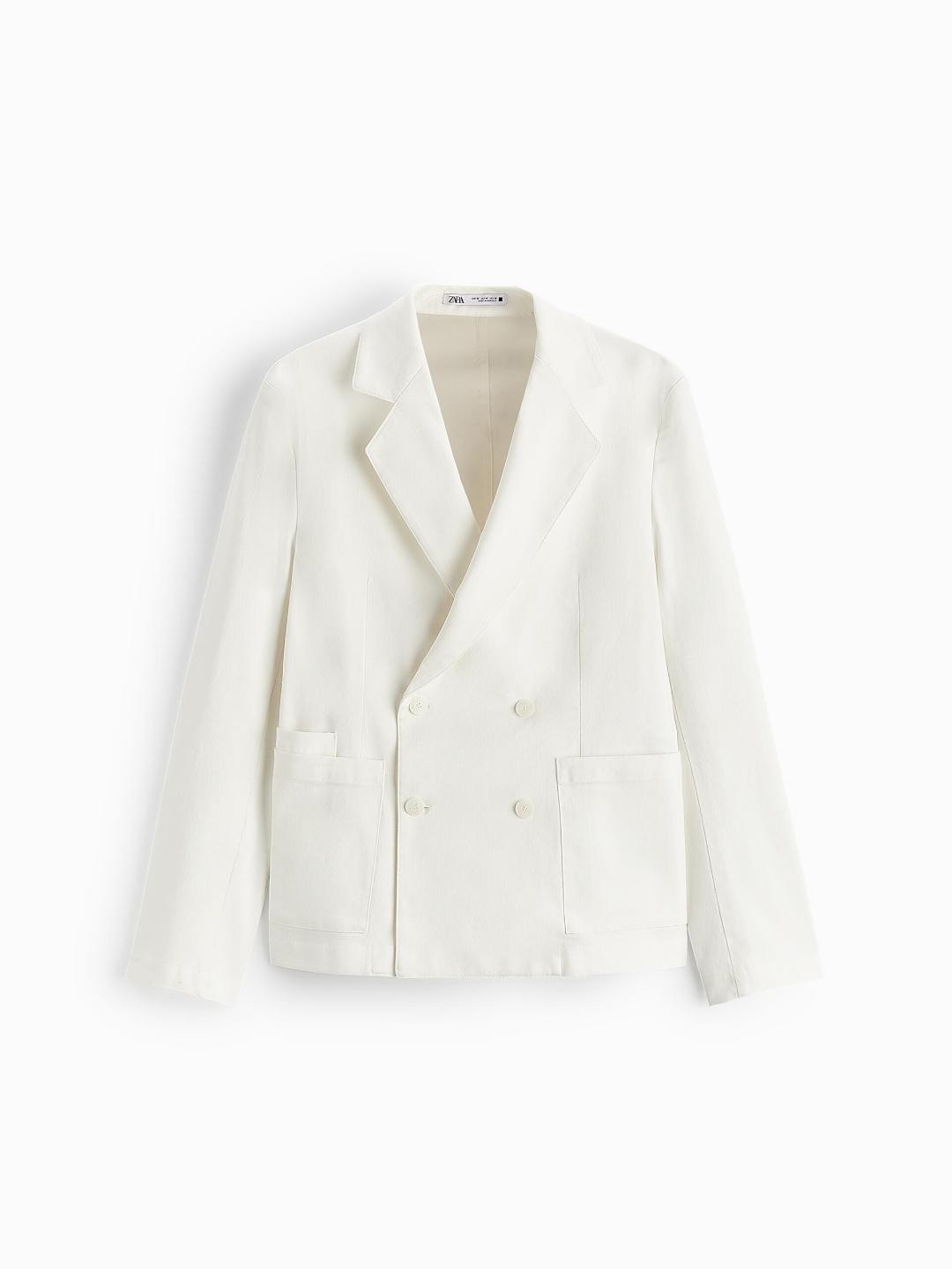 

ZARA Men White Blazers