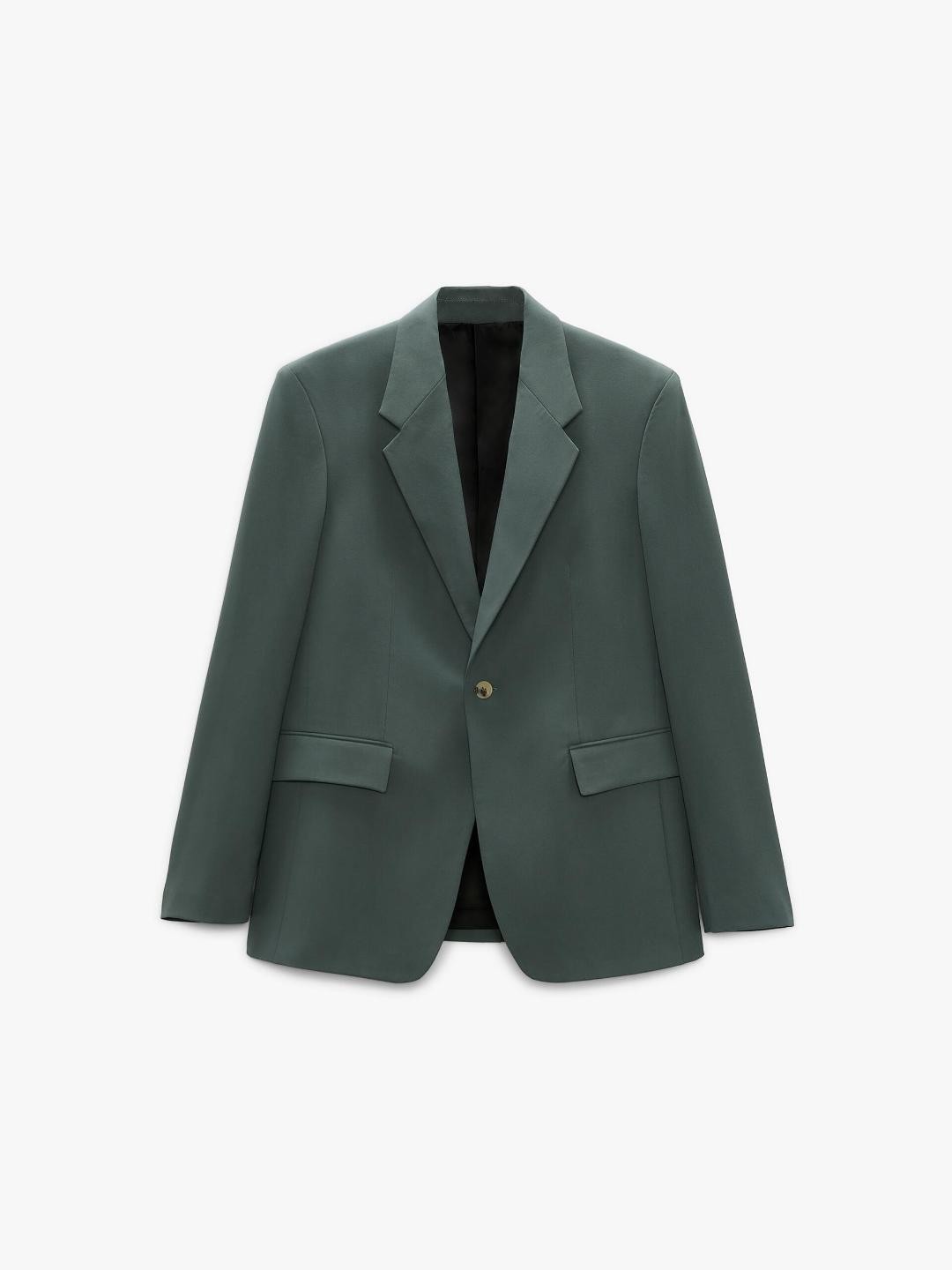 

ZARA Men Green Blazers