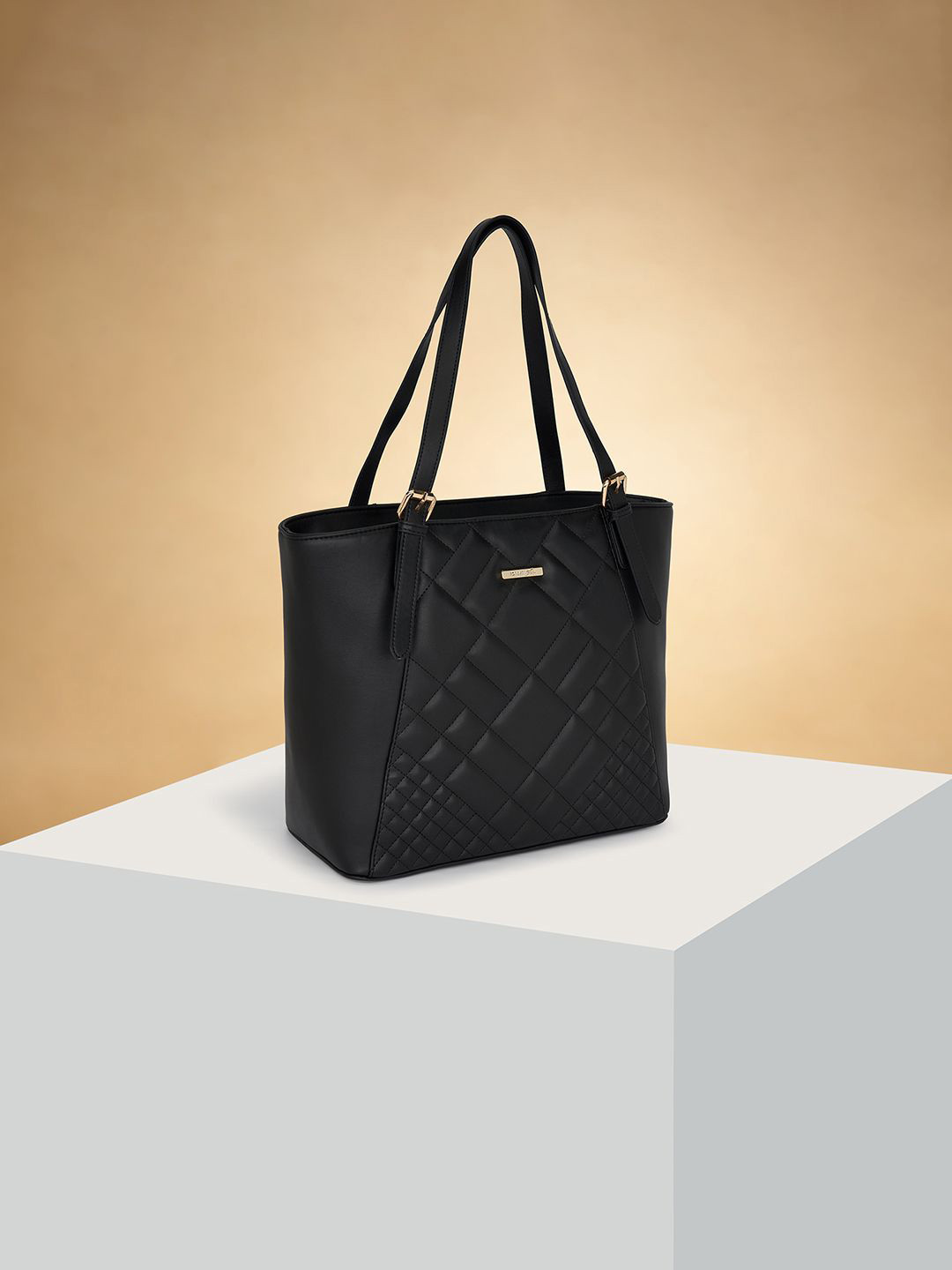 

Forever Glam by Pantaloons Women Textured Swagger Shoulder Bag, Black
