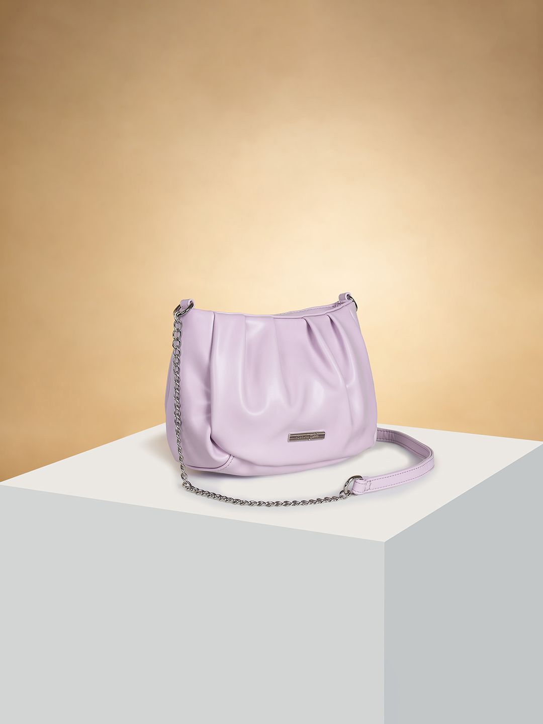 

Forever Glam by Pantaloons Women Solid Crossbody Sling Bag, Lavender
