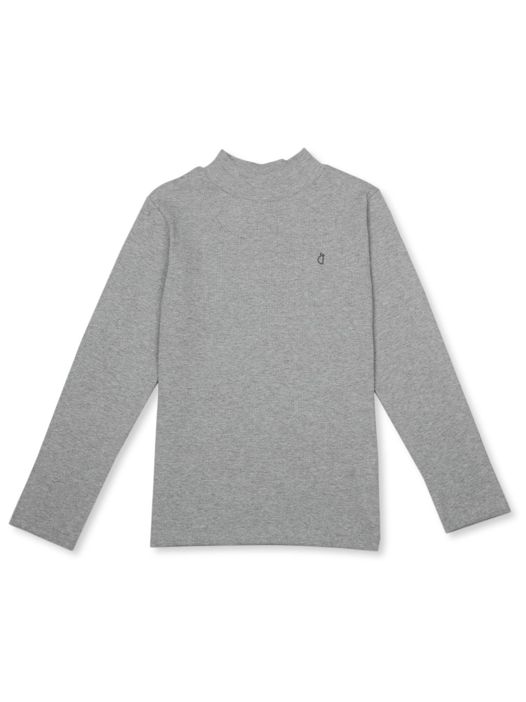 

Gini and Jony Girls Mock Collar Cotton Winter Pullover, Grey