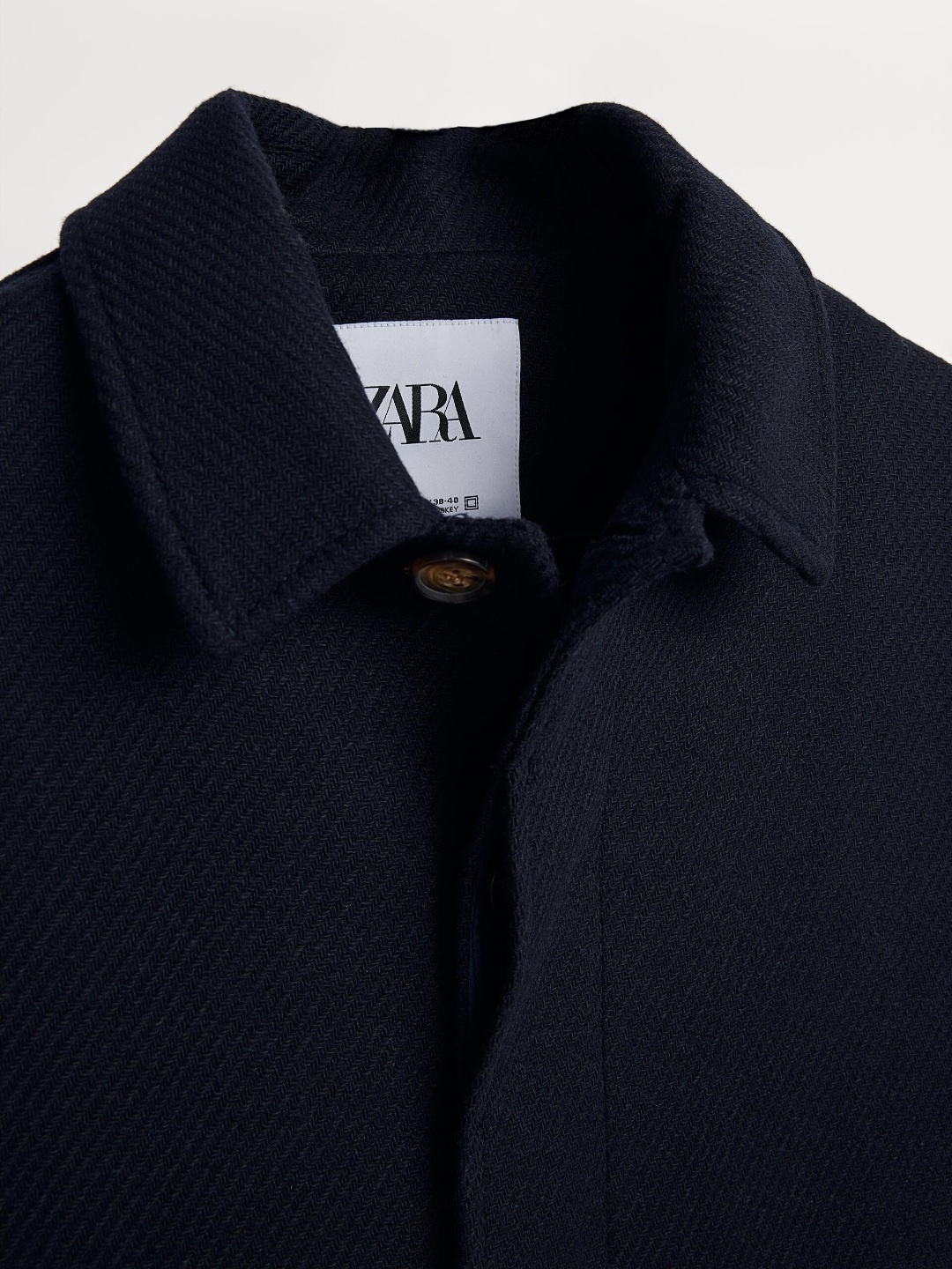 

ZARA Men Navy Blue Coats