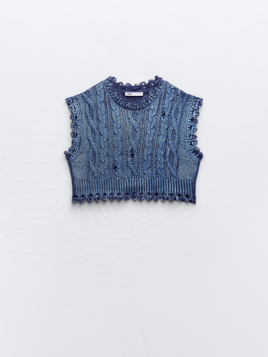 

ZARA Women Navy Blue Waistcoat
