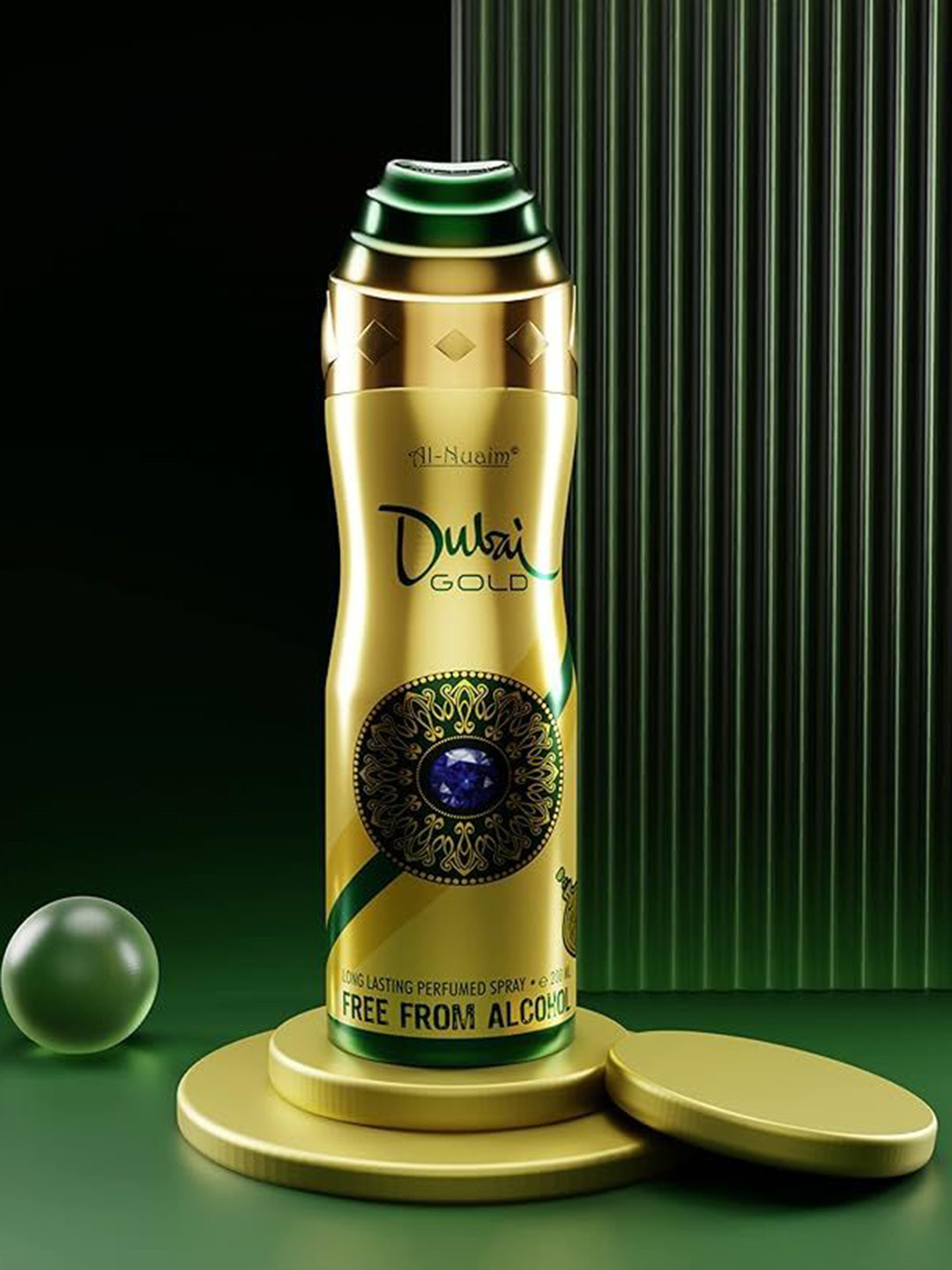 

Al-Nuaim Men Dubai Gold Alcohol Free Long Lasting Deodorant - 200 ml