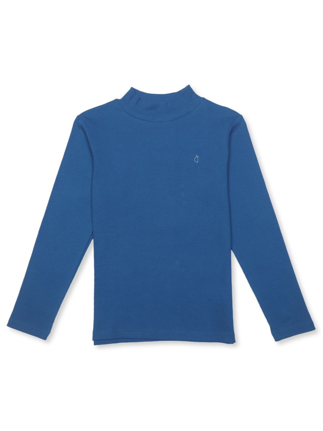 

Gini and Jony Girls Cotton Brand Logo Solid Pullover, Blue