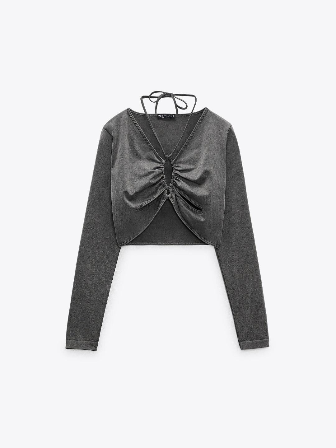 

ZARA Adults-Women Tops, Grey