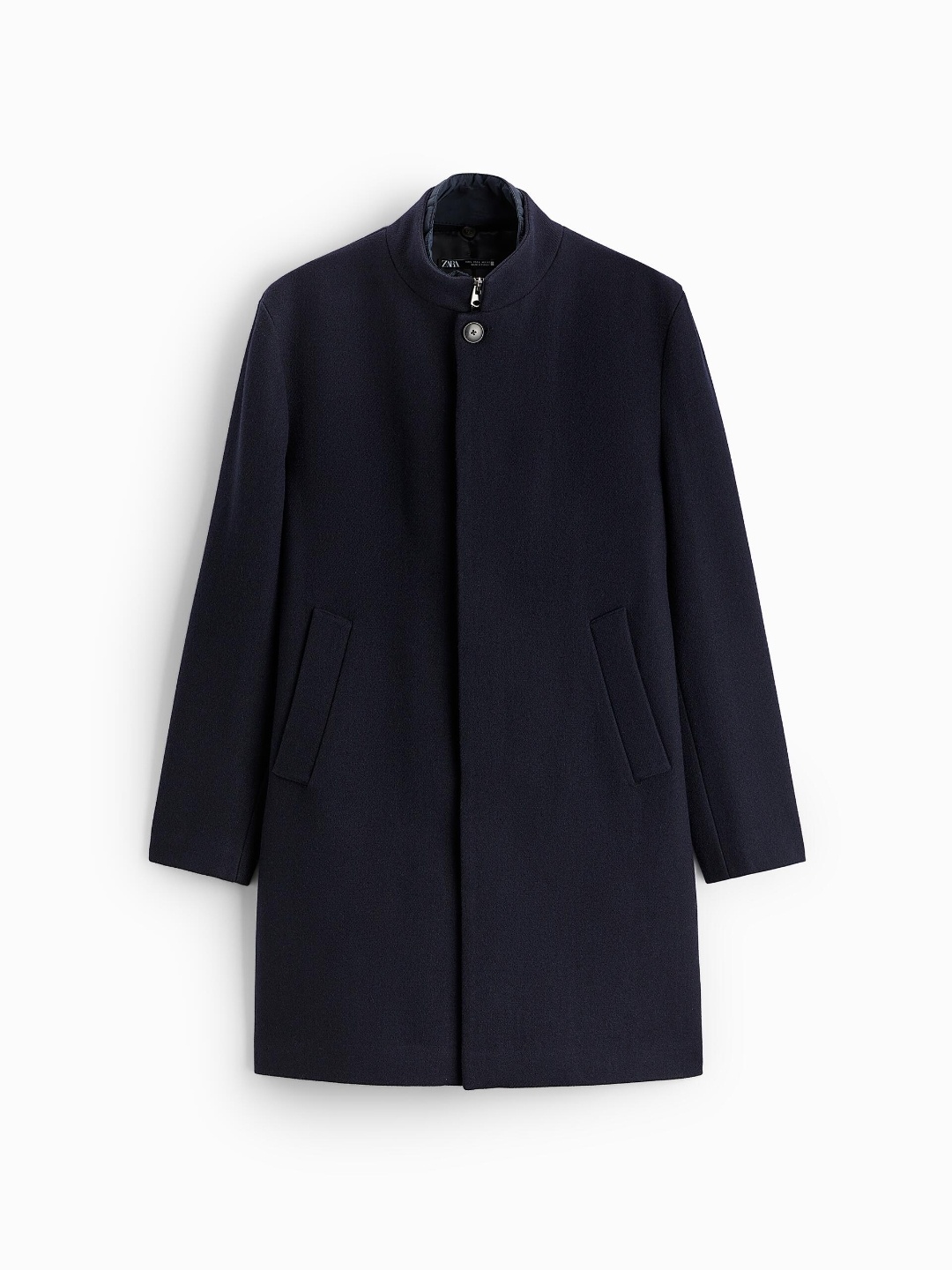 

ZARA Men Navy Blue Coats