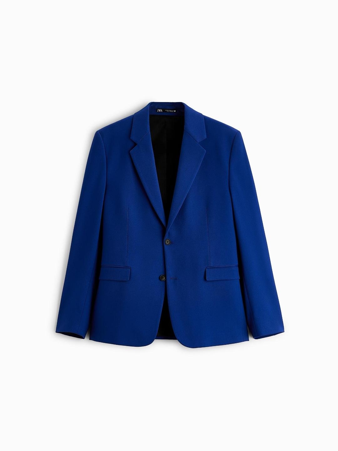 

ZARA Men Blue Blazers