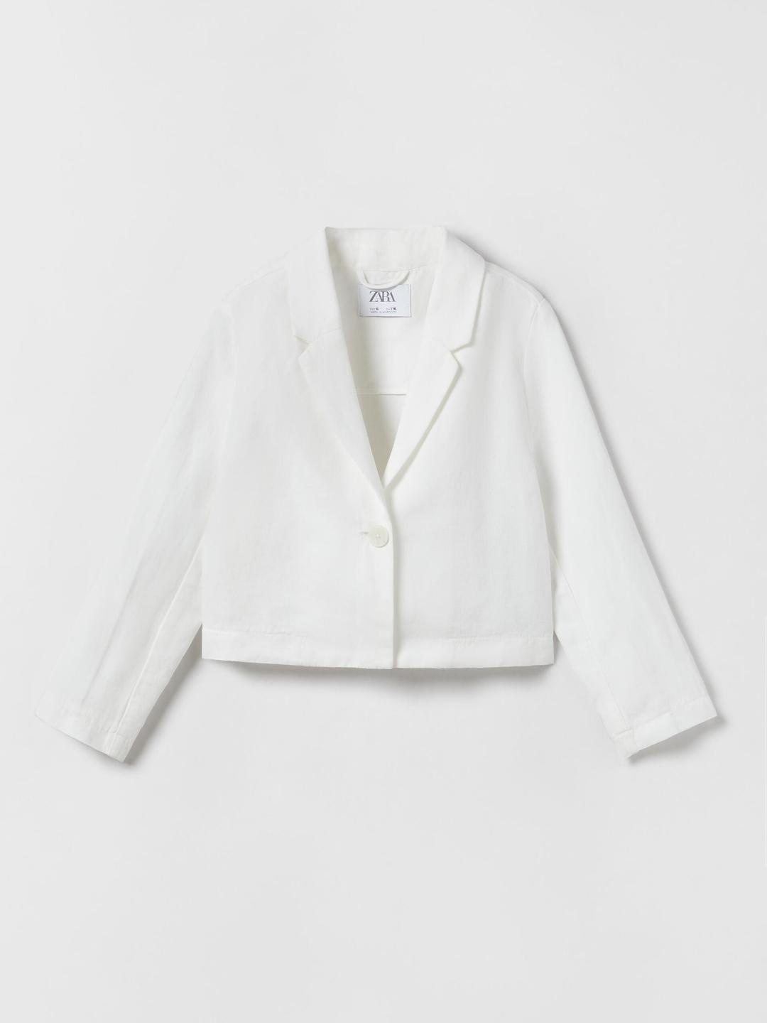 

ZARA Girls White Blazers