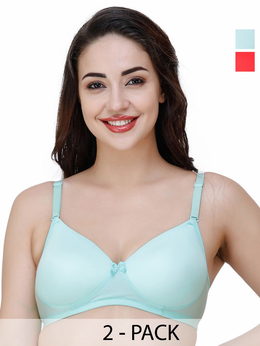 

College Girl Full Coverage Lightly Padded Bra, Sea green