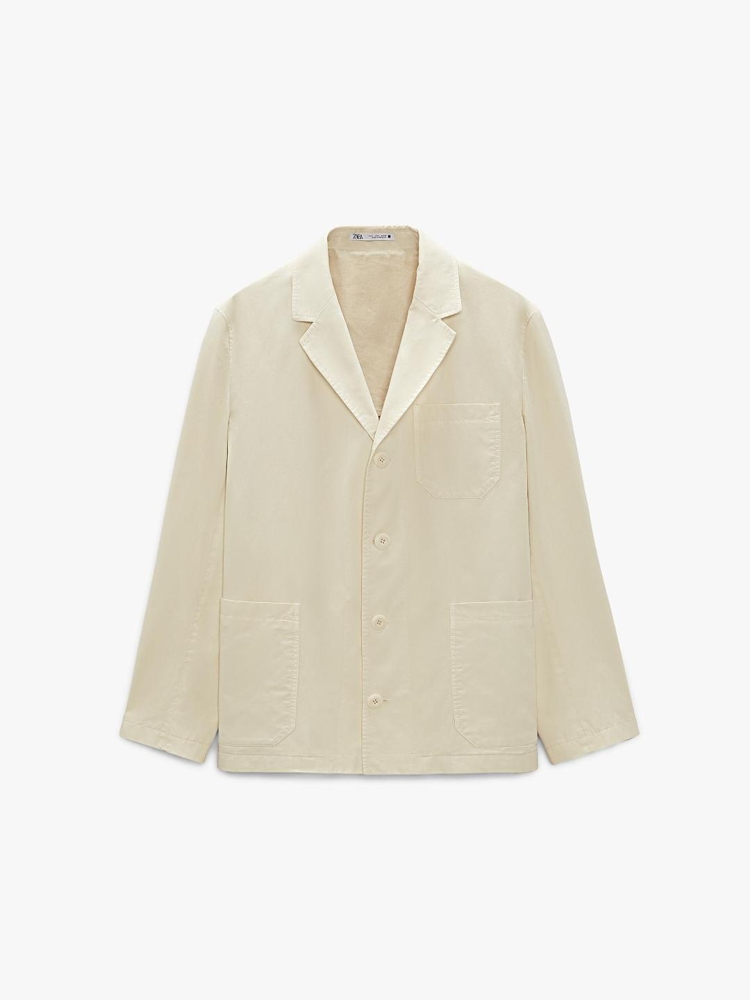

ZARA Men White Blazers