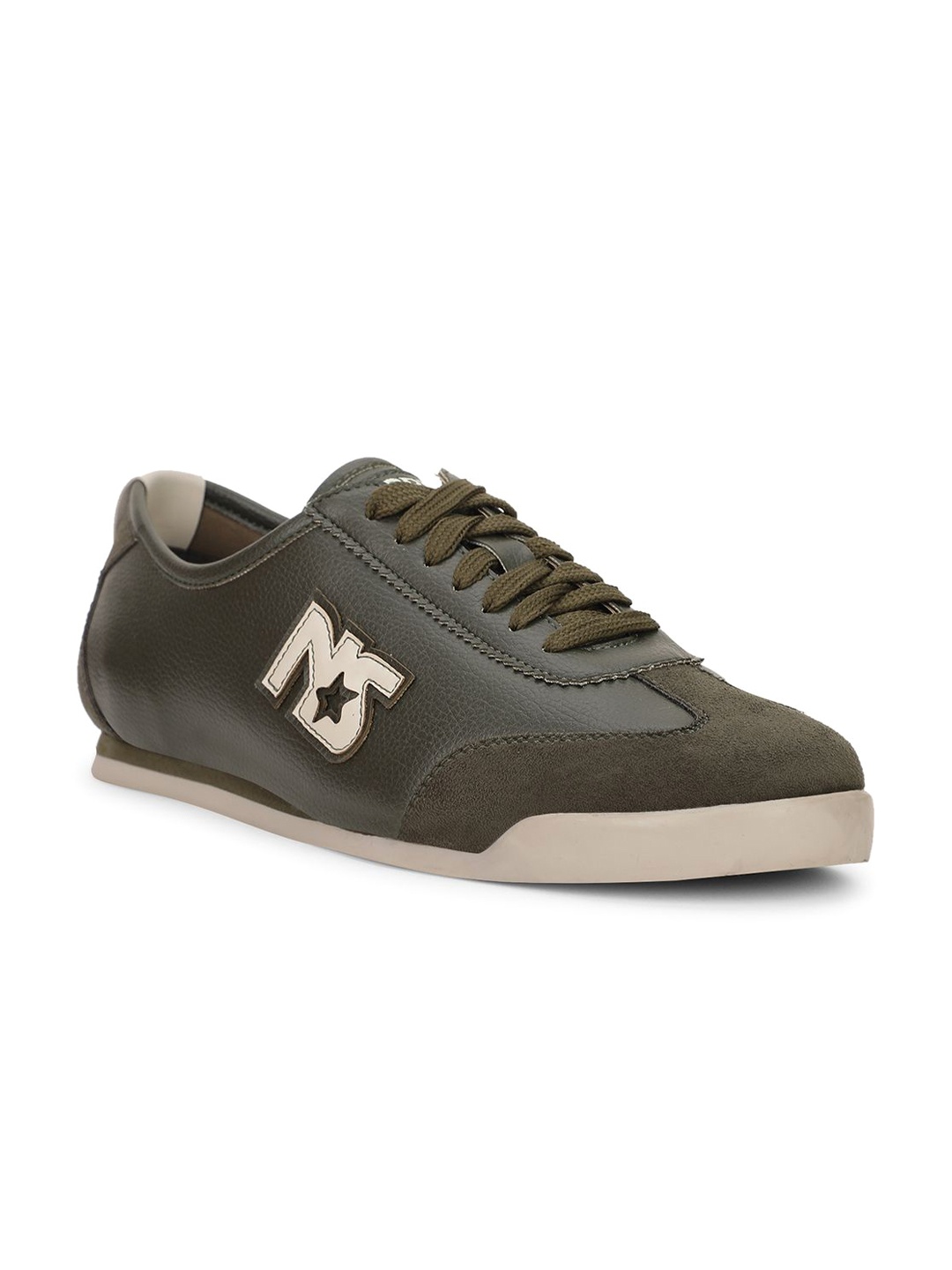 

North Star Men Round Toe Sneakers, Olive