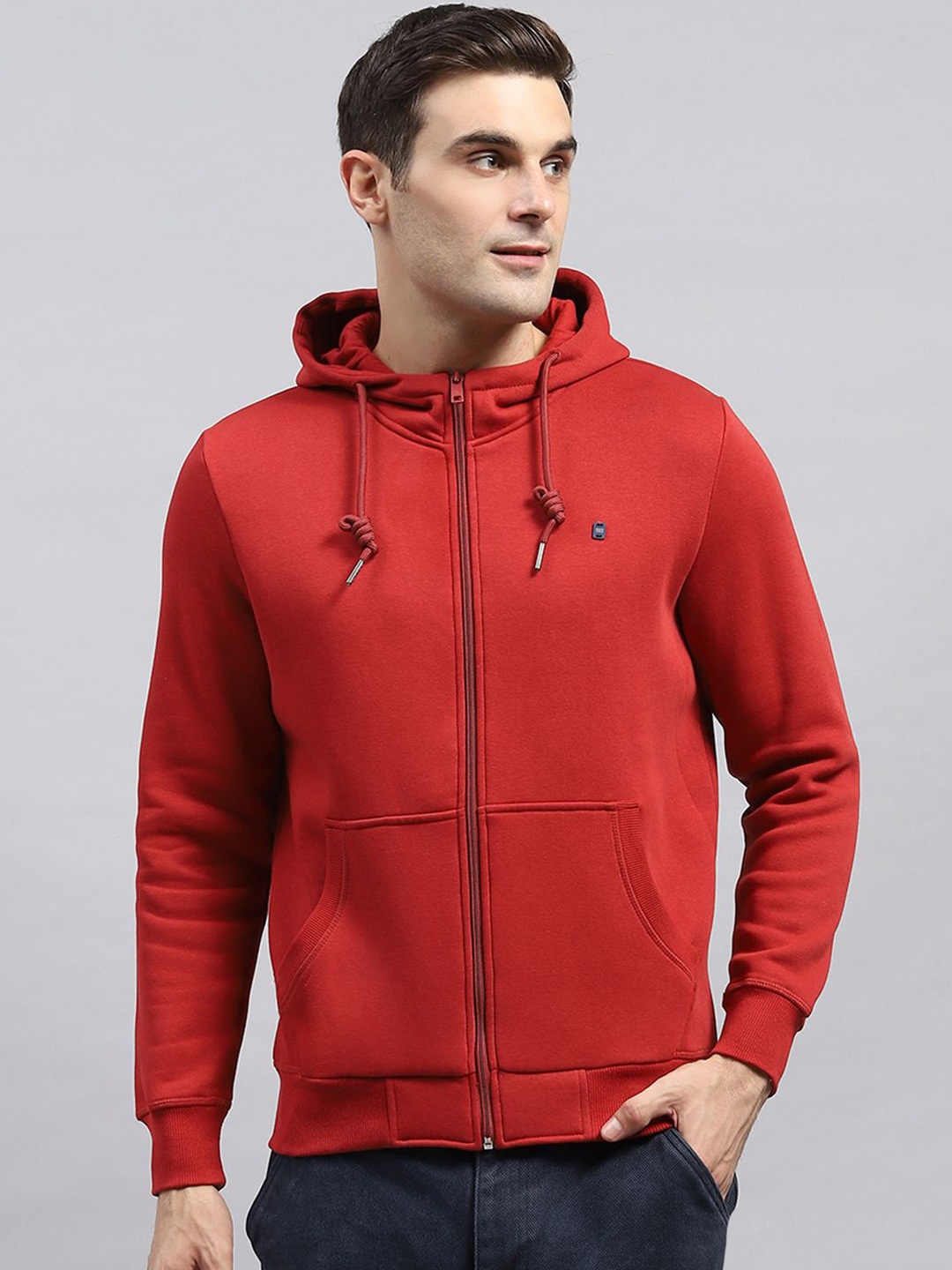 

Monte Carlo Mens cotton Winter Hooded Sweatshirt, Maroon