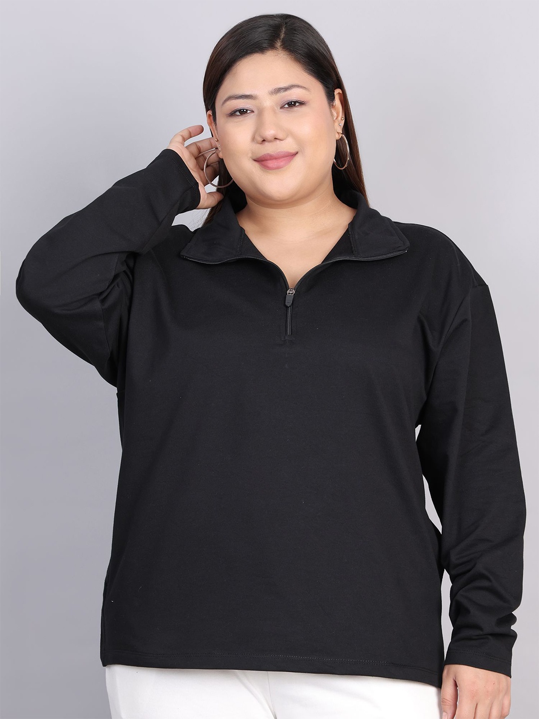 

Rute Women Casual Hoodie Long Sleeves Sweatshirt, Black
