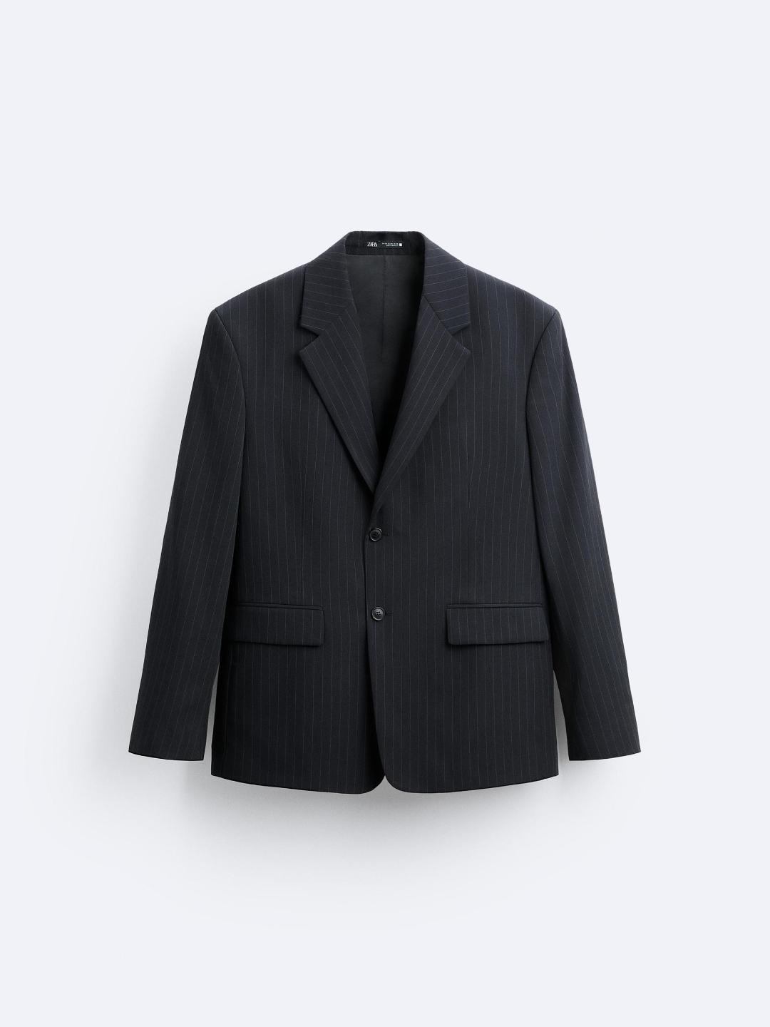 

ZARA Men Navy Blue Blazers