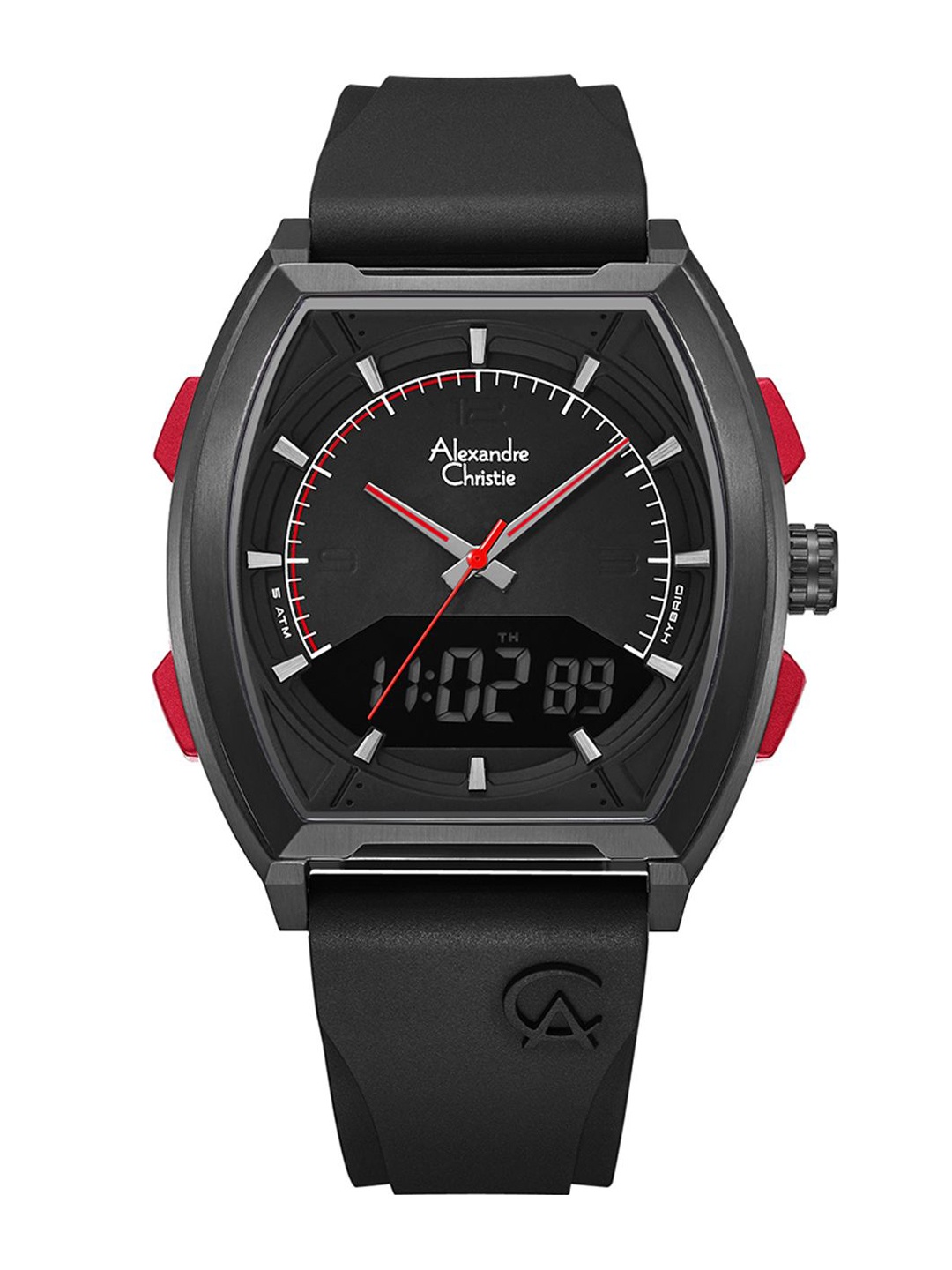 

Alexandre Christie Men Dial & Straps Analogue Watch 9390MHRIPBARE, Black