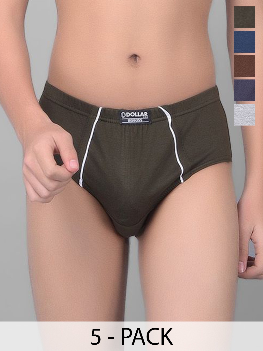 

Dollar Bigboss Boys Pack Of 5 Assorted Briefs MBKBR-03-MDSUE-PO5-CO3