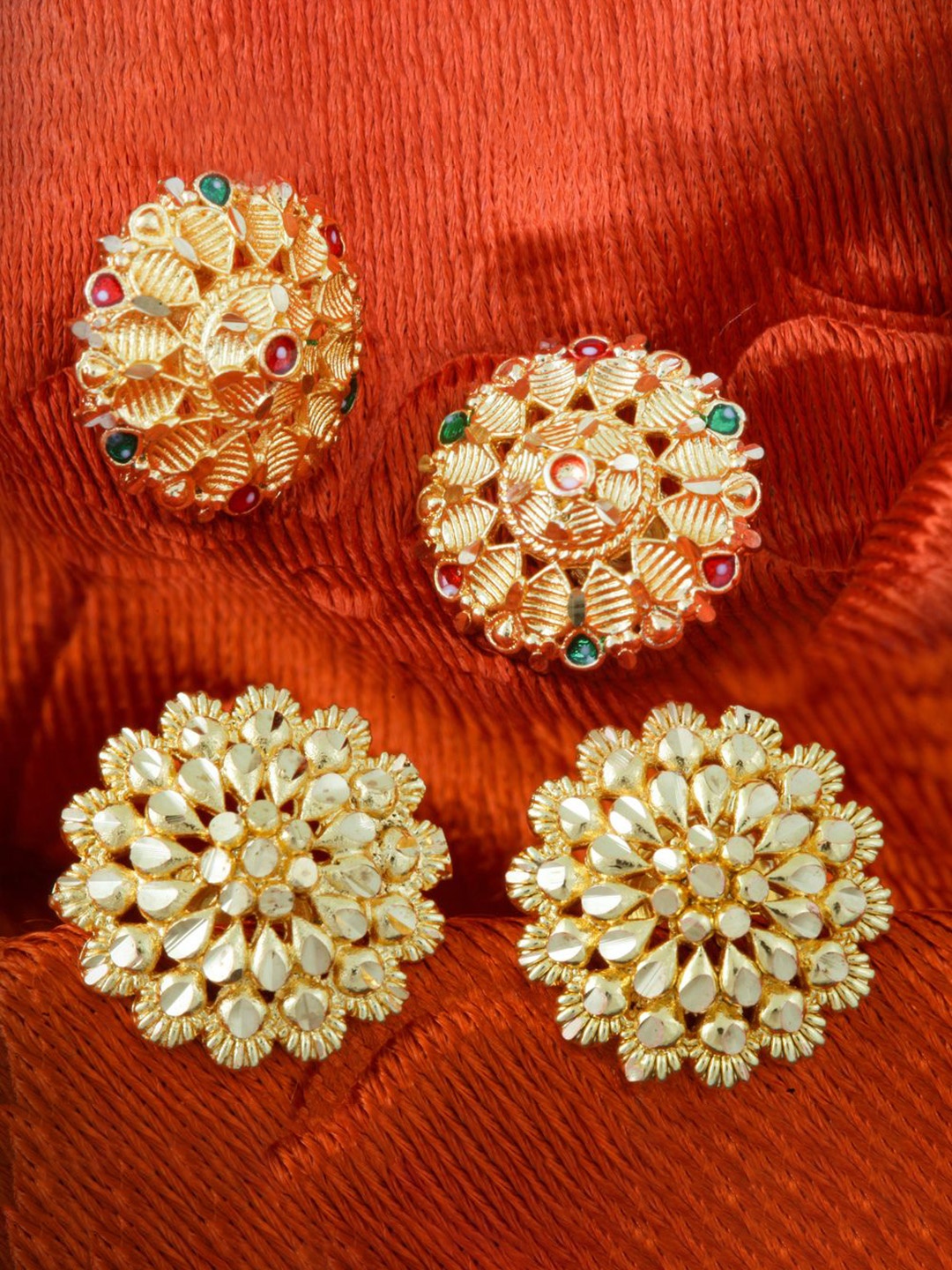 

DIVASTRI Set Of 2 Gold-Plated Circular Studs