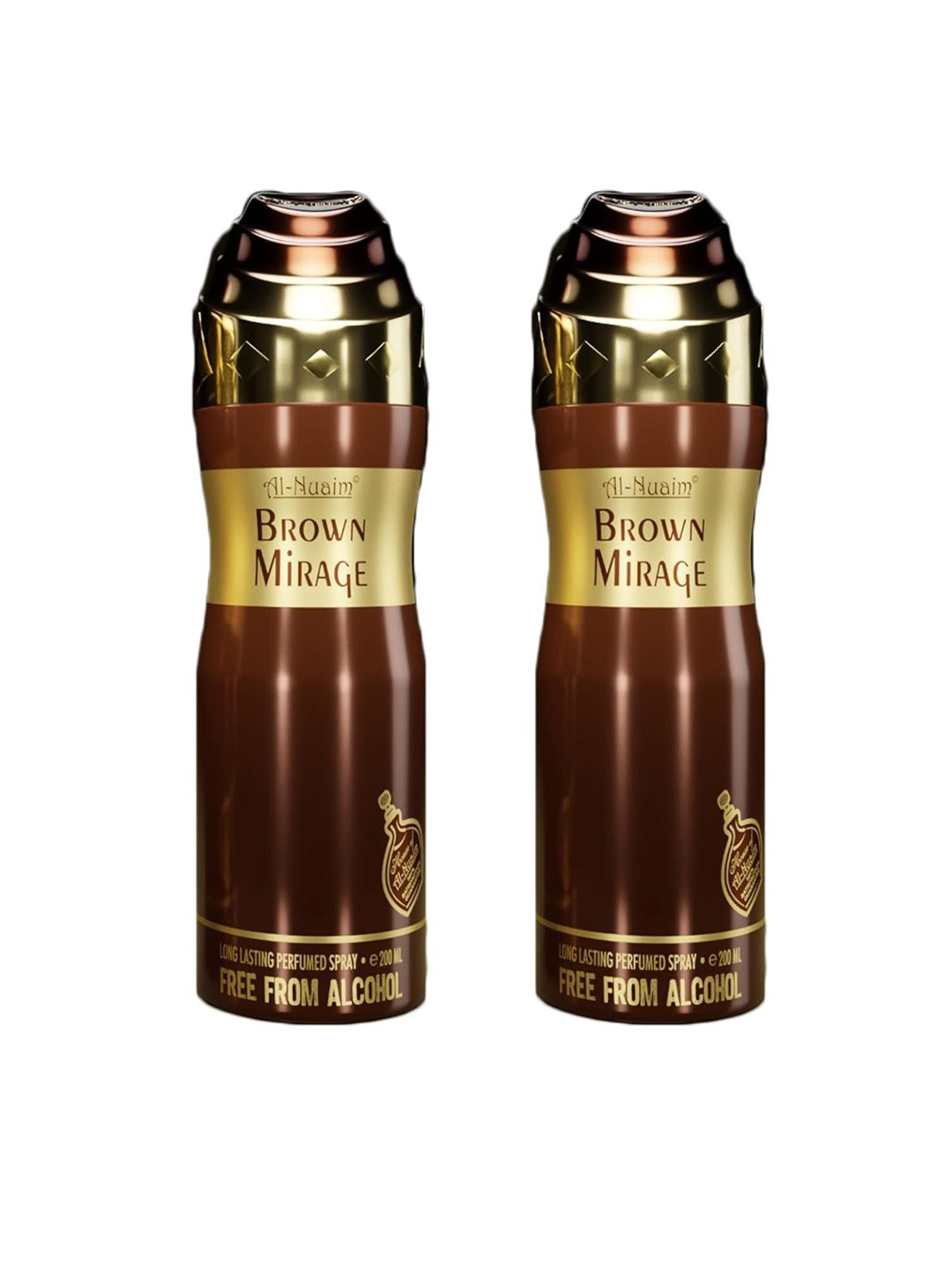 

Al-Nuaim Brown Mirage Men Set Of 2 Deodorant - 200 ml Each