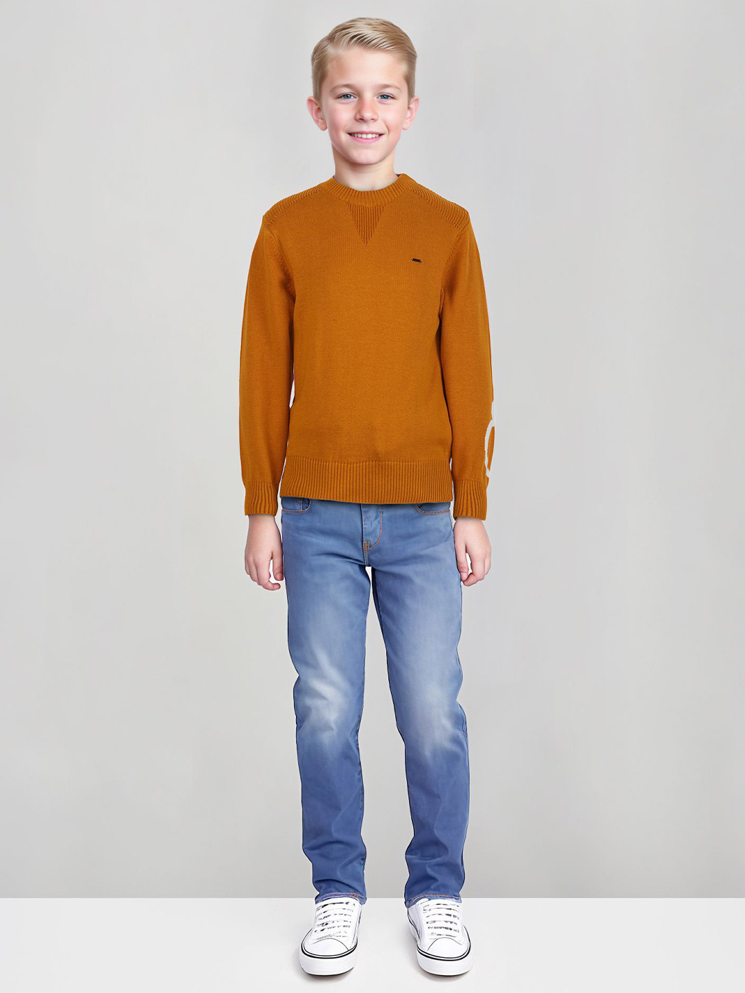 

Gini and Jony Boys Pullover Sweaters, Mustard