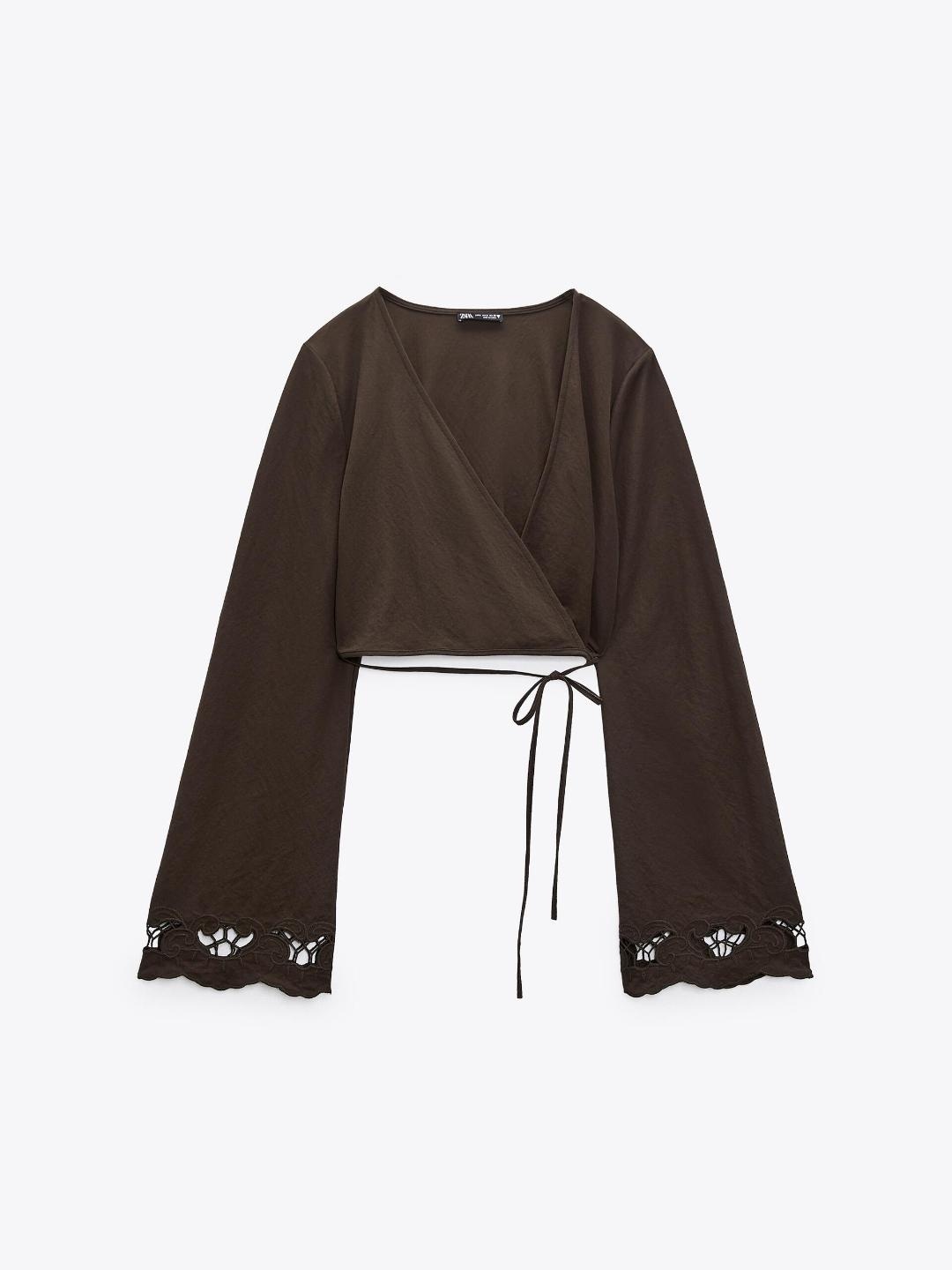 

ZARA Adults-Women Tops, Brown