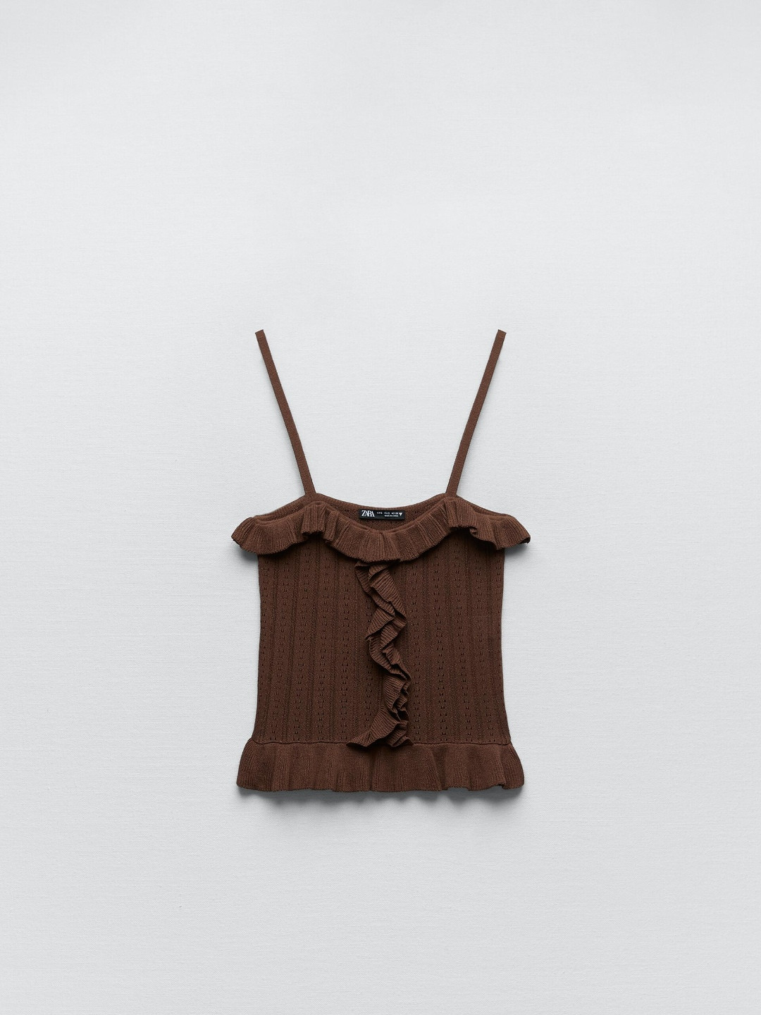 

ZARA Adults-Women Tops, Brown