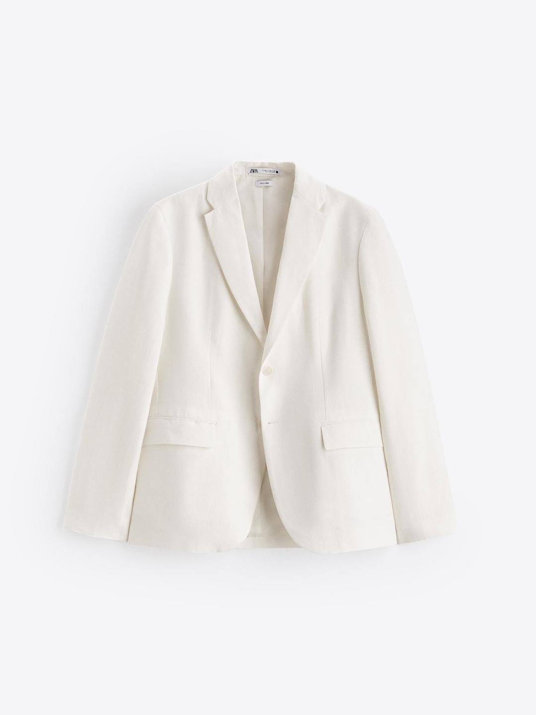 

ZARA Men White Blazers