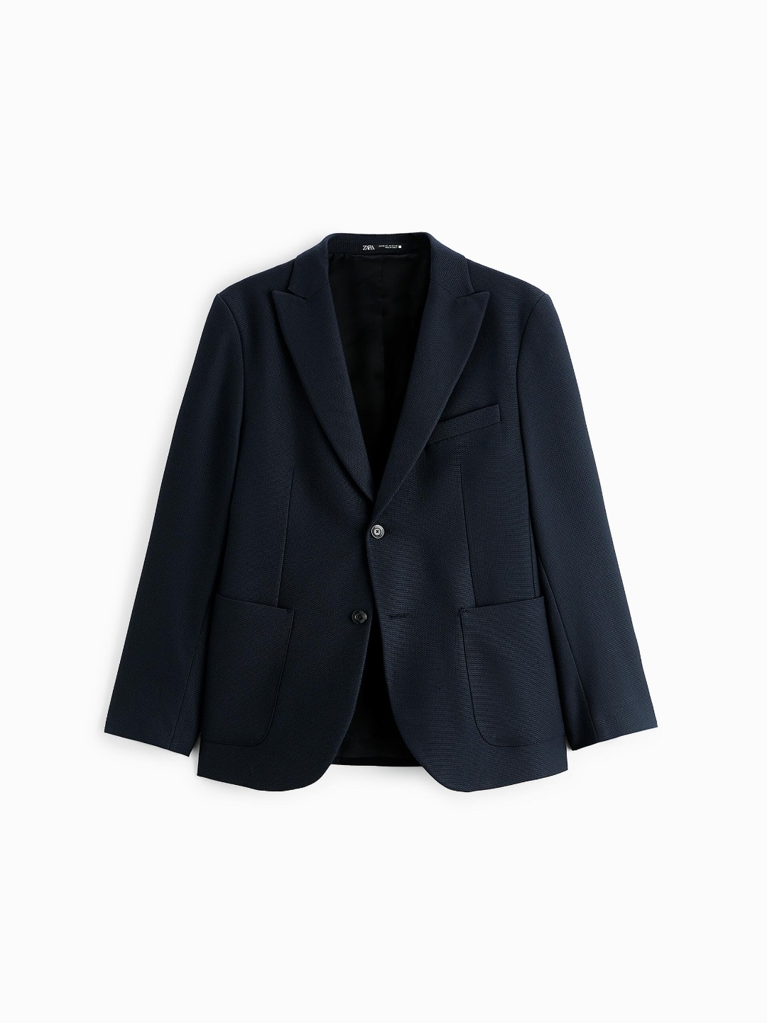 

ZARA Men Navy Blue Blazers