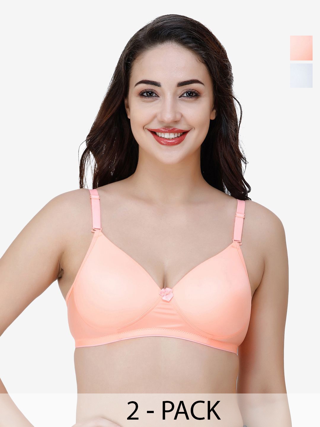 

College Girl Bra Full Coverage Lightly Padded, White