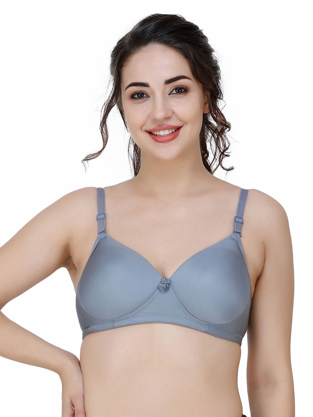 

College Girl Seamless Full Coverage Lightly Padded Bra, Grey