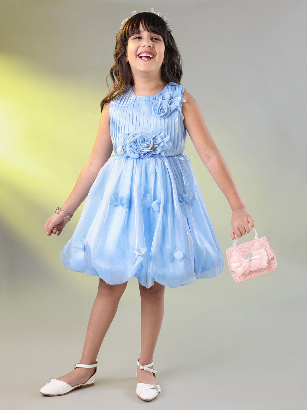 

Mark & Mia Girls Fit & Flare Sleeveless Dress, Blue