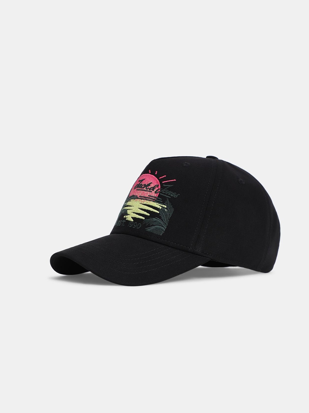 

Jack & Jones Men Embroidered Baseball Cap, Black